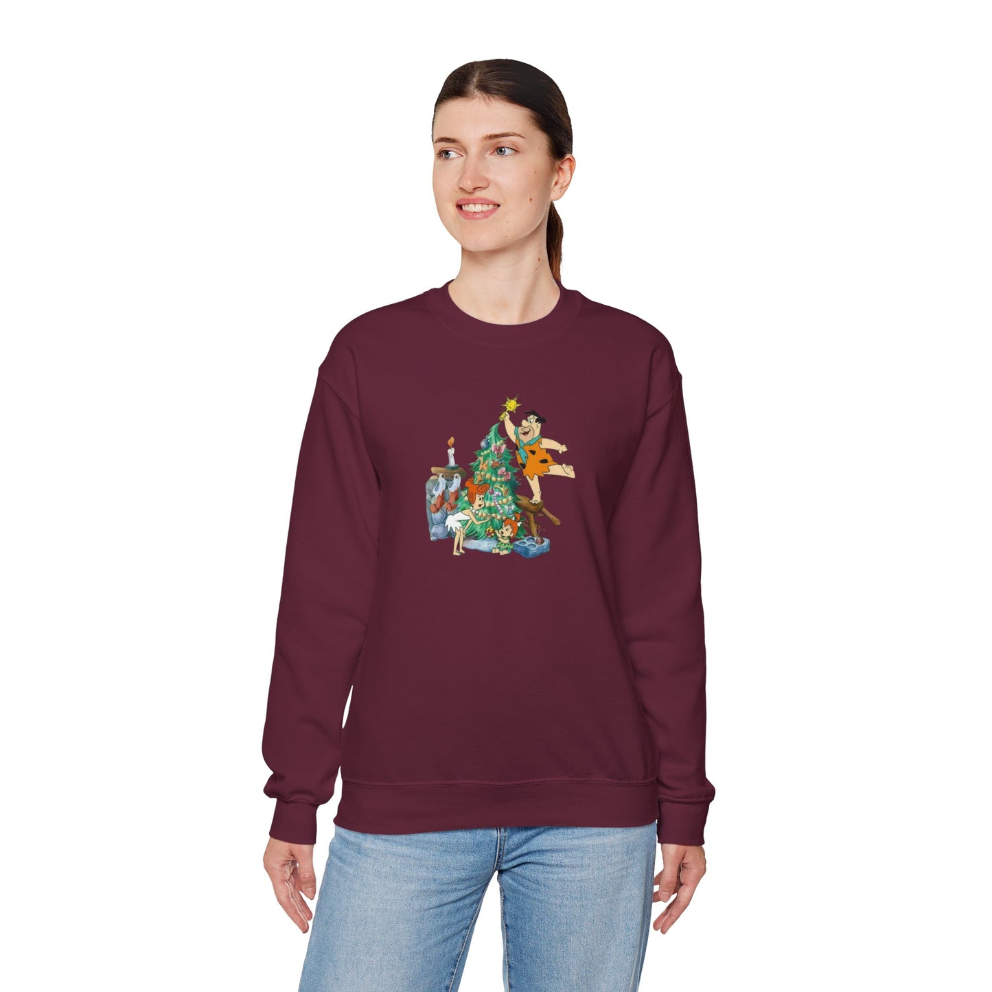 Flinstones Christmas Unisex Heavy Blend™ Crewneck Sweatshirt