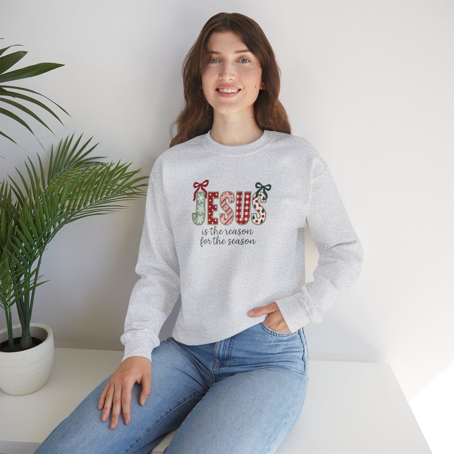Jesus Is The Reason For The Season Unisex Heavy Blend™ Crewneck Sweatshirt