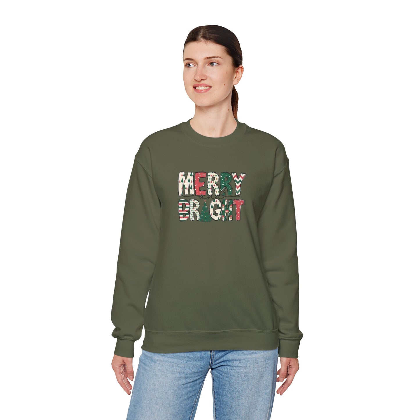 Merry & Bright Unisex Heavy Blend™ Crewneck Sweatshirt