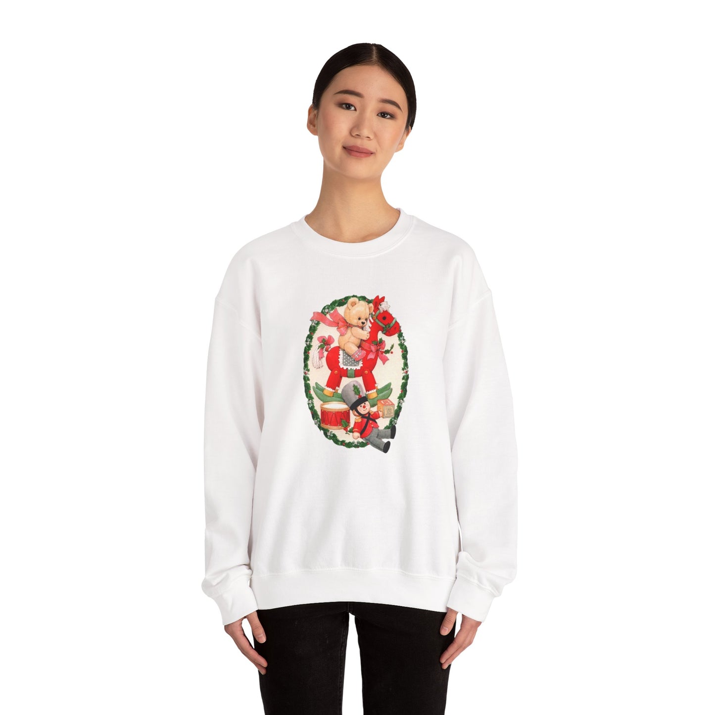 Vintage Christmas Toys Unisex Heavy Blend™ Crewneck Sweatshirt