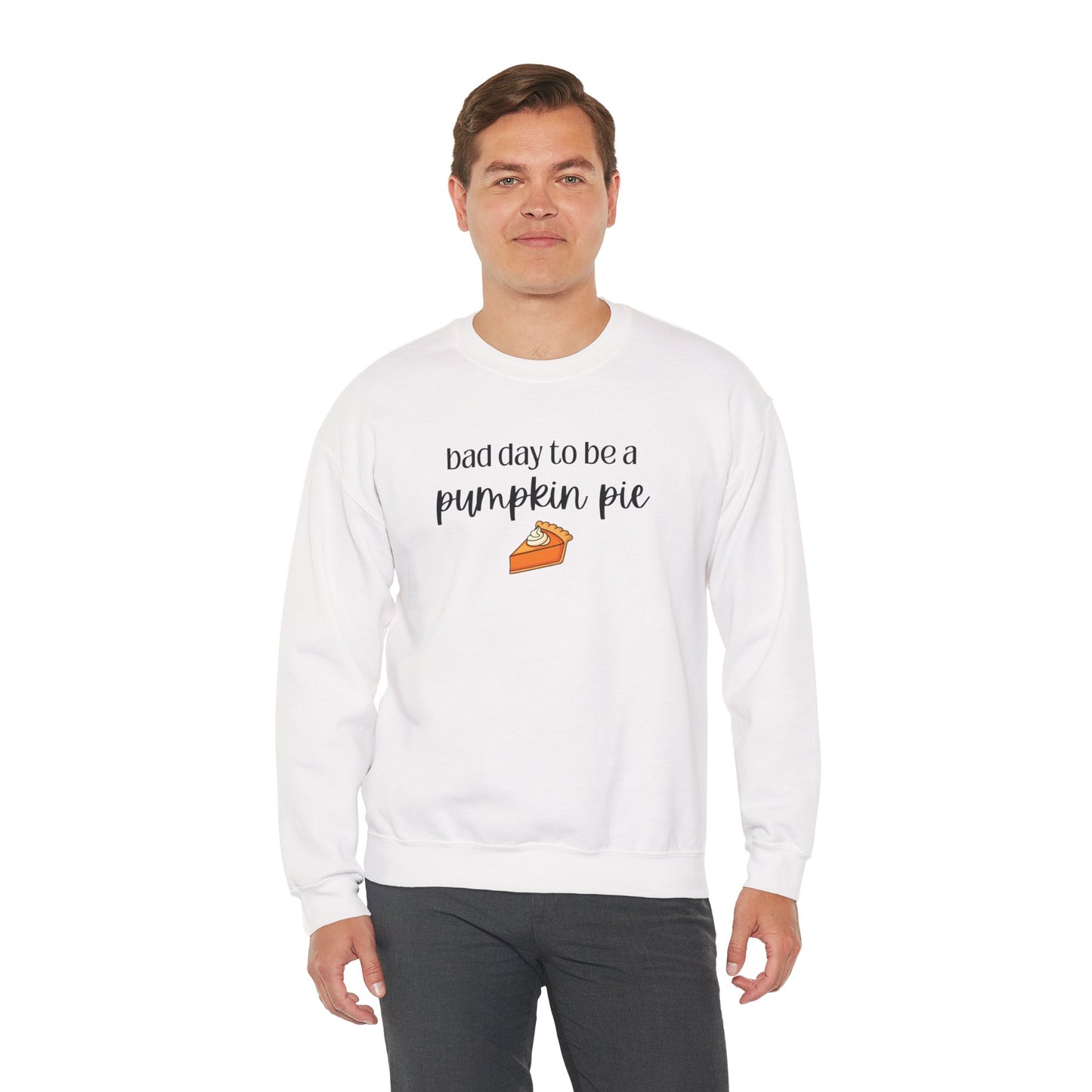 Bad Day to be a Pumpkin Pie Unisex Heavy Blend™ Crewneck Sweatshirt