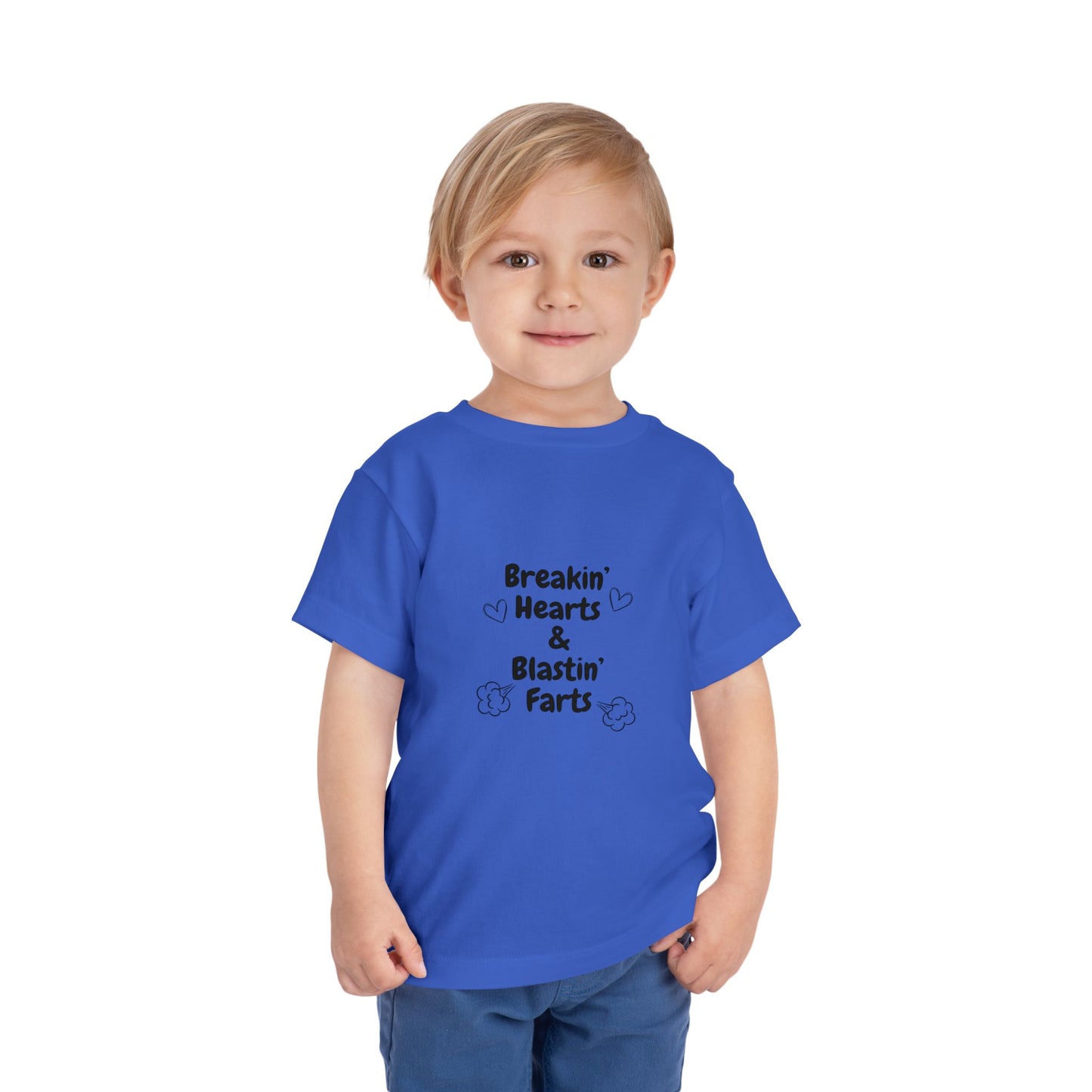 Breakin Hearts & Blastin Farts Toddler Short Sleeve Tee