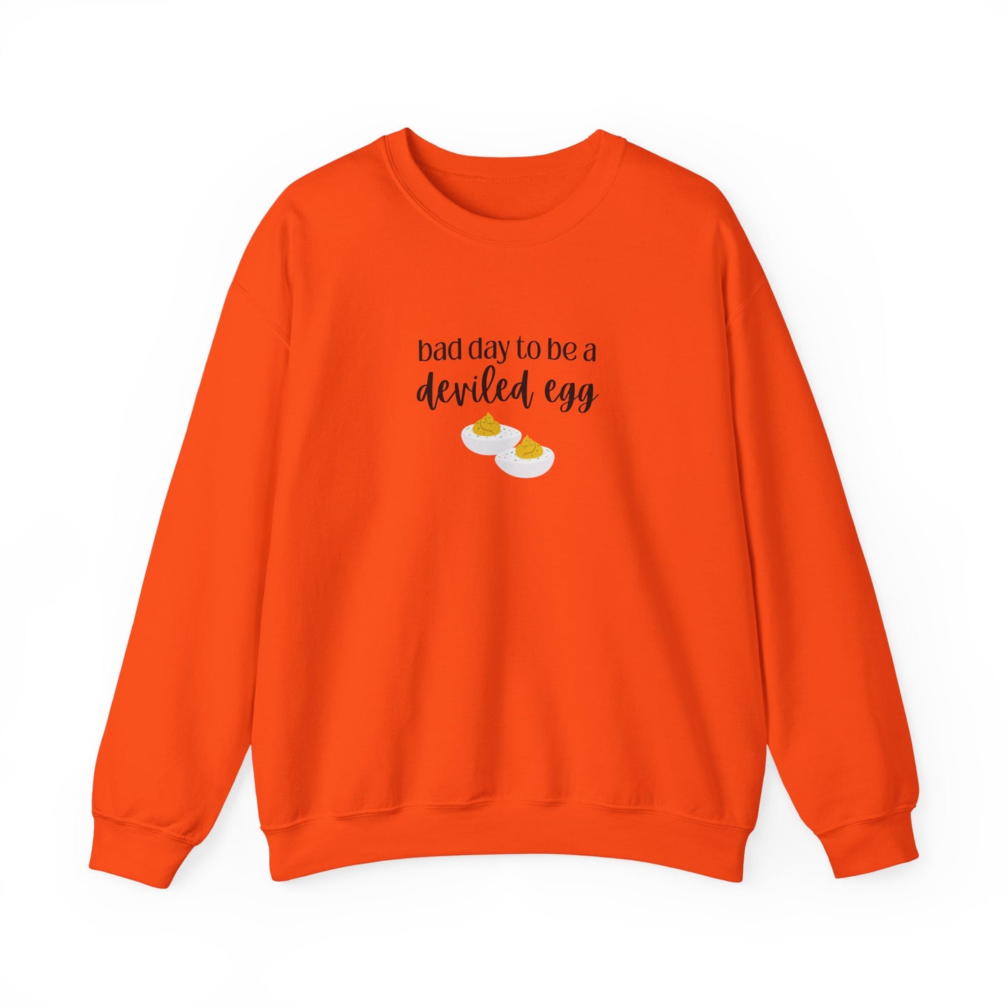 Bad Day to be a Deviled Egg Unisex Heavy Blend™ Crewneck Sweatshirt