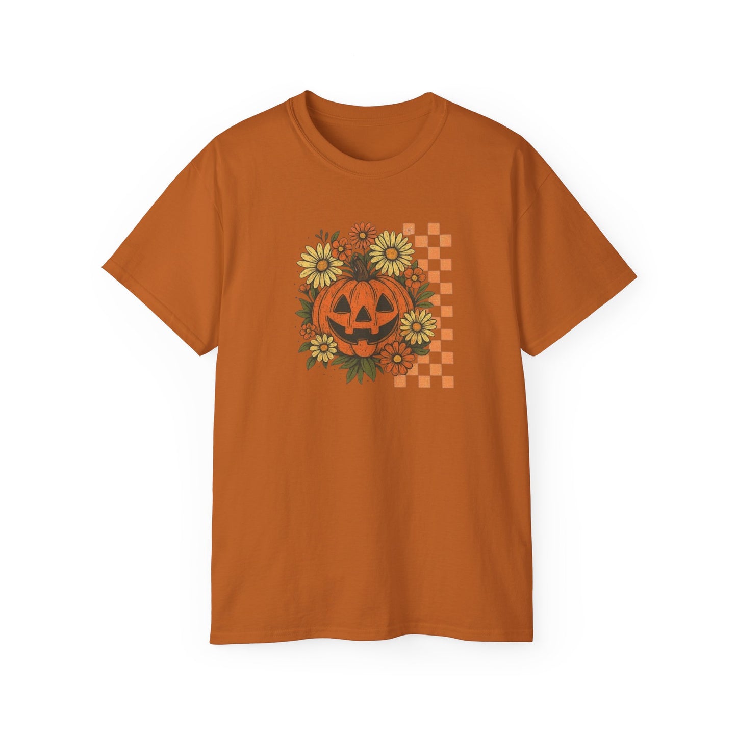 Checkered Jack O' Lantern Ultra Cotton Tee