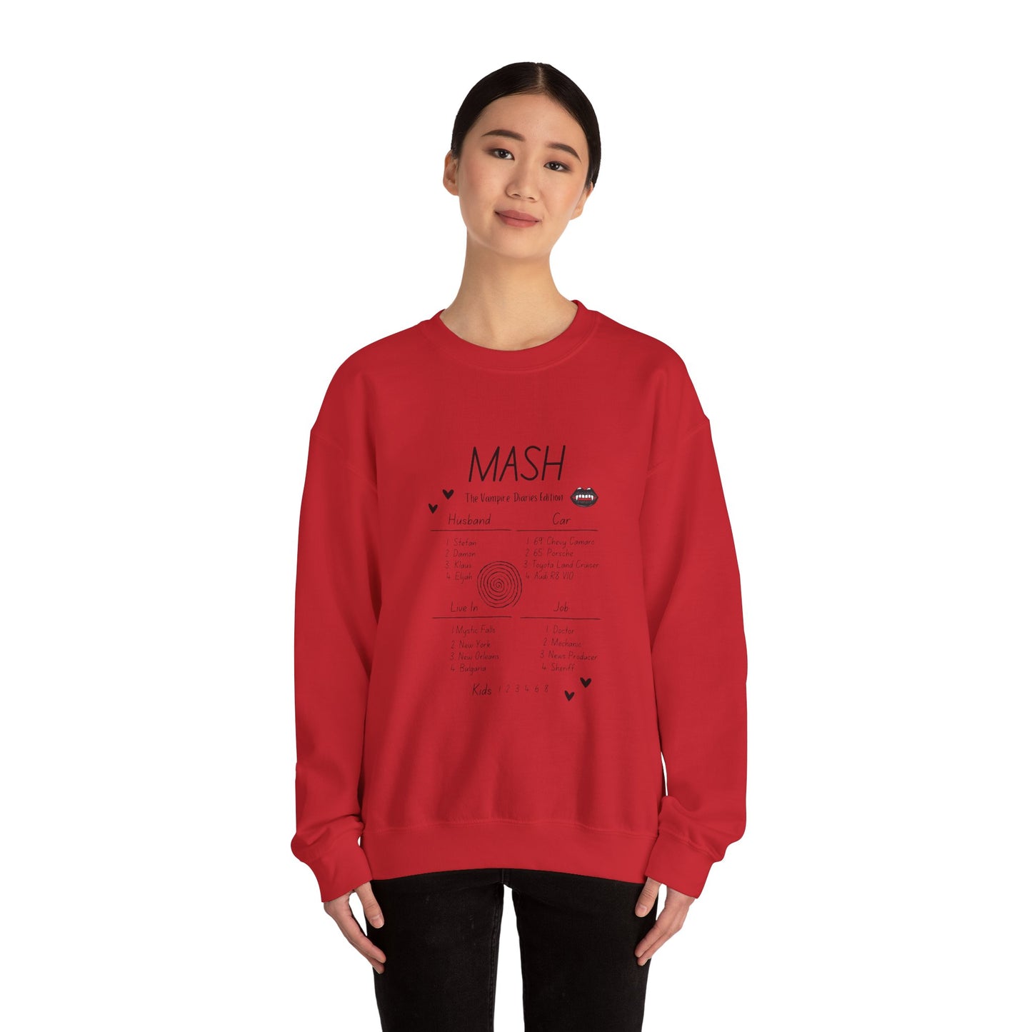 90s MASH The Vampire Diaries Edition Unisex Heavy Blend™ Crewneck Sweatshirt