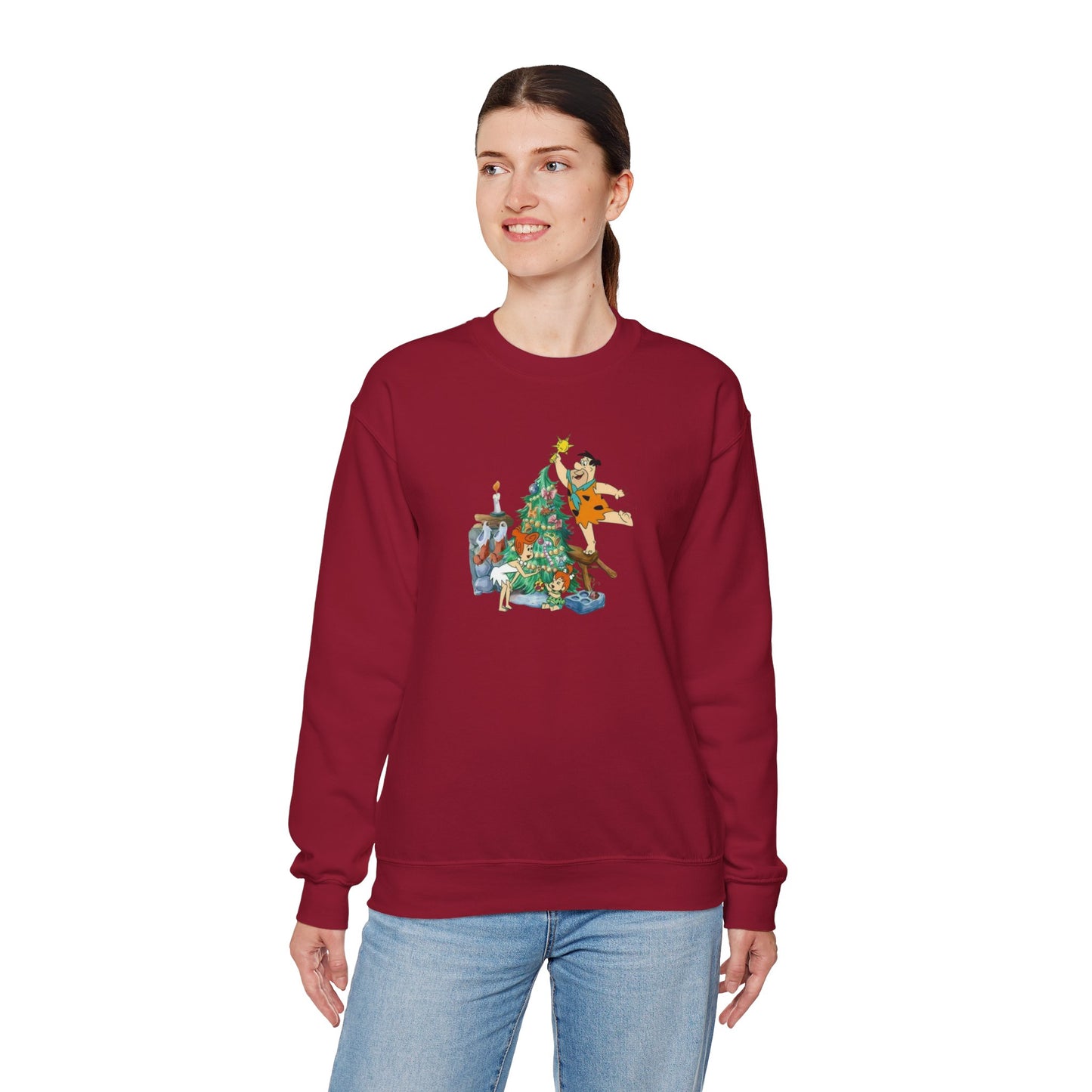 Flinstones Christmas Unisex Heavy Blend™ Crewneck Sweatshirt