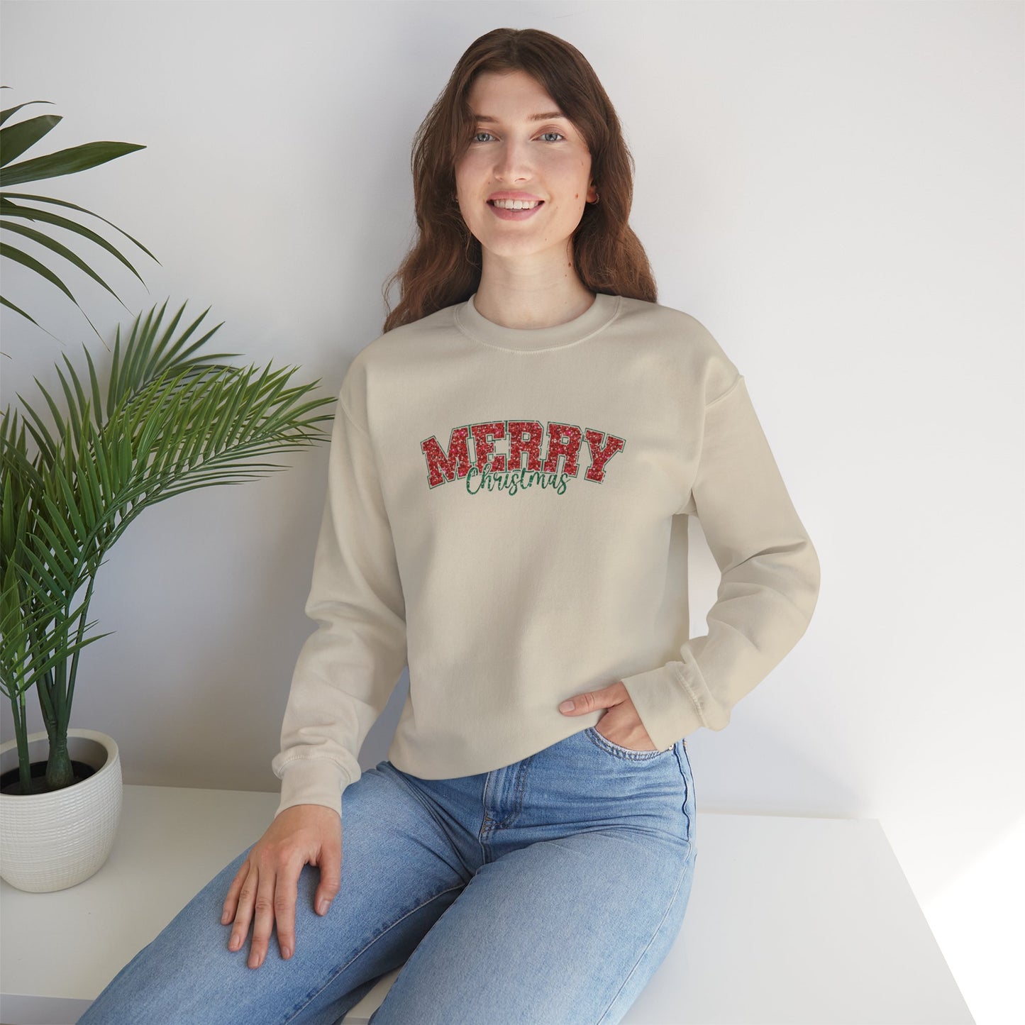 Merry Christmas Heavy Blend™ Crewneck Sweatshirt