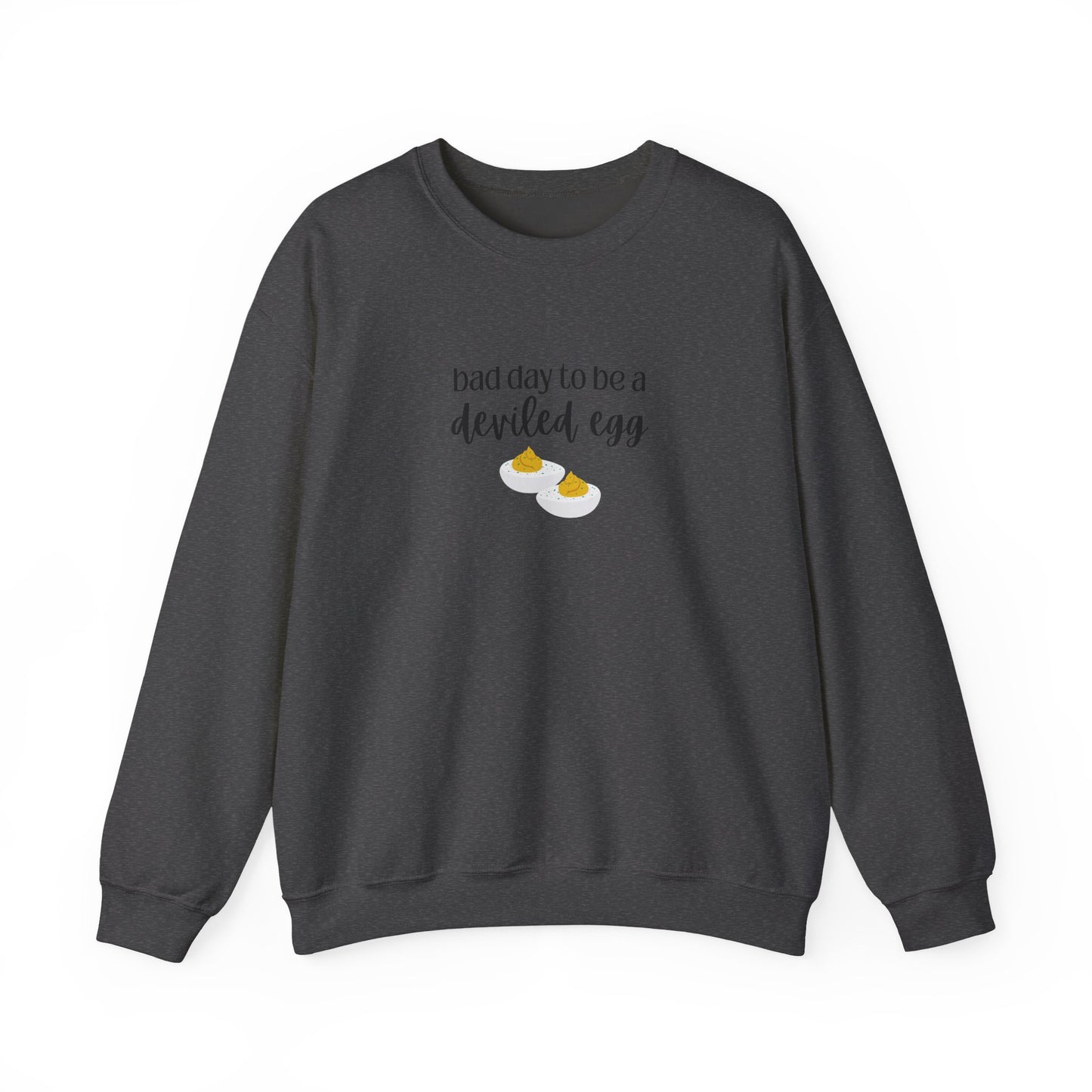 Bad Day to be a Deviled Egg Unisex Heavy Blend™ Crewneck Sweatshirt