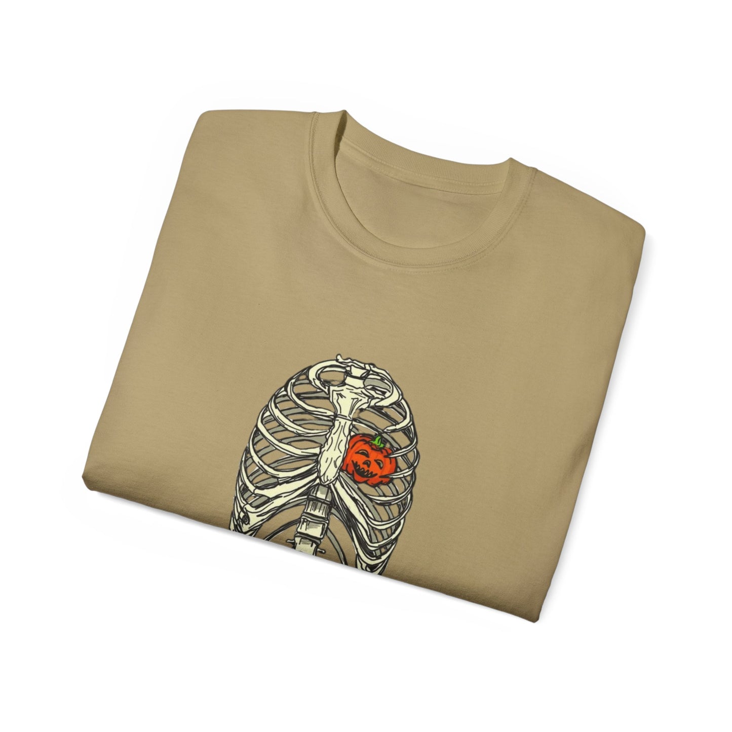 Pumpkin Rib Cage Unisex Ultra Cotton Tee