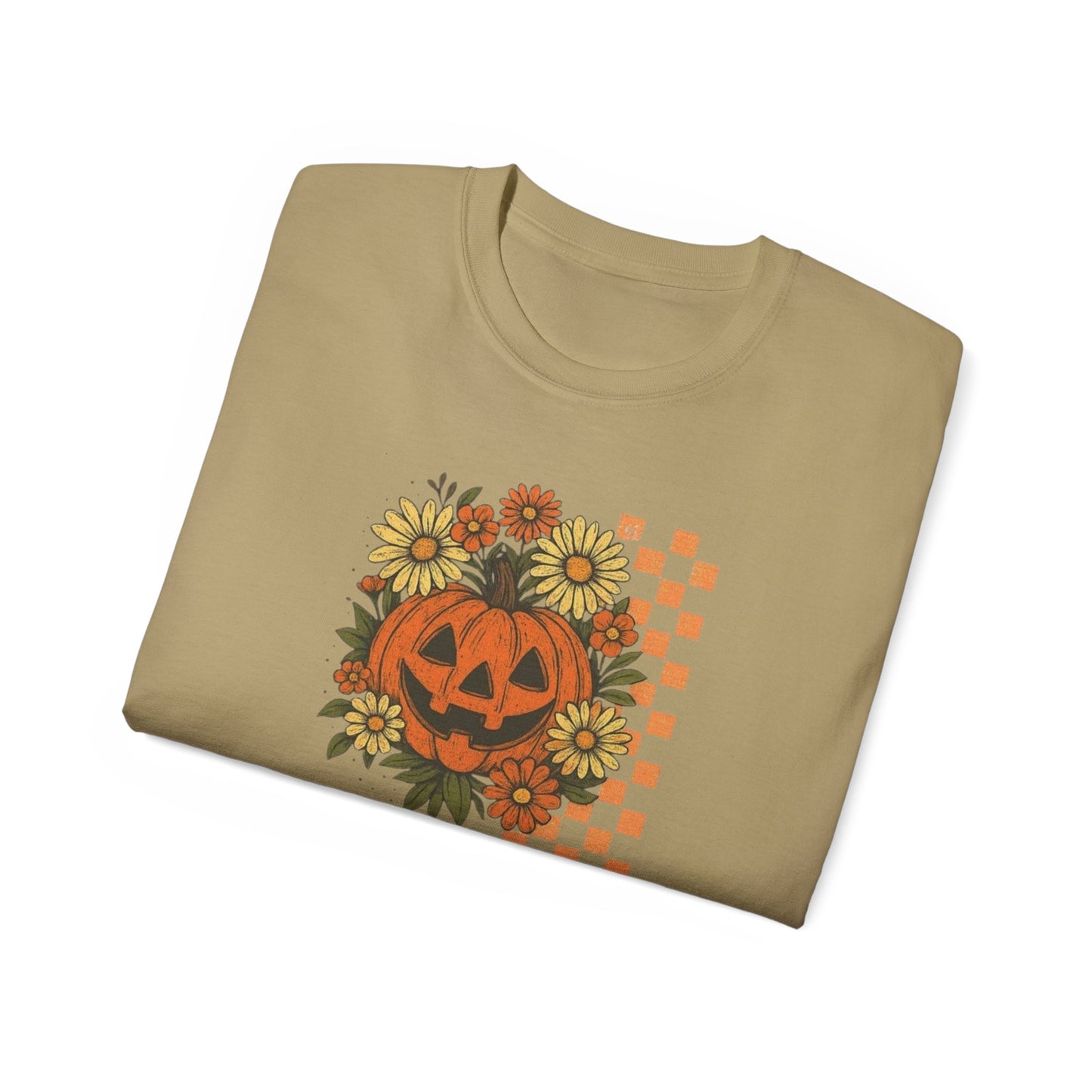 Checkered Jack O' Lantern Ultra Cotton Tee