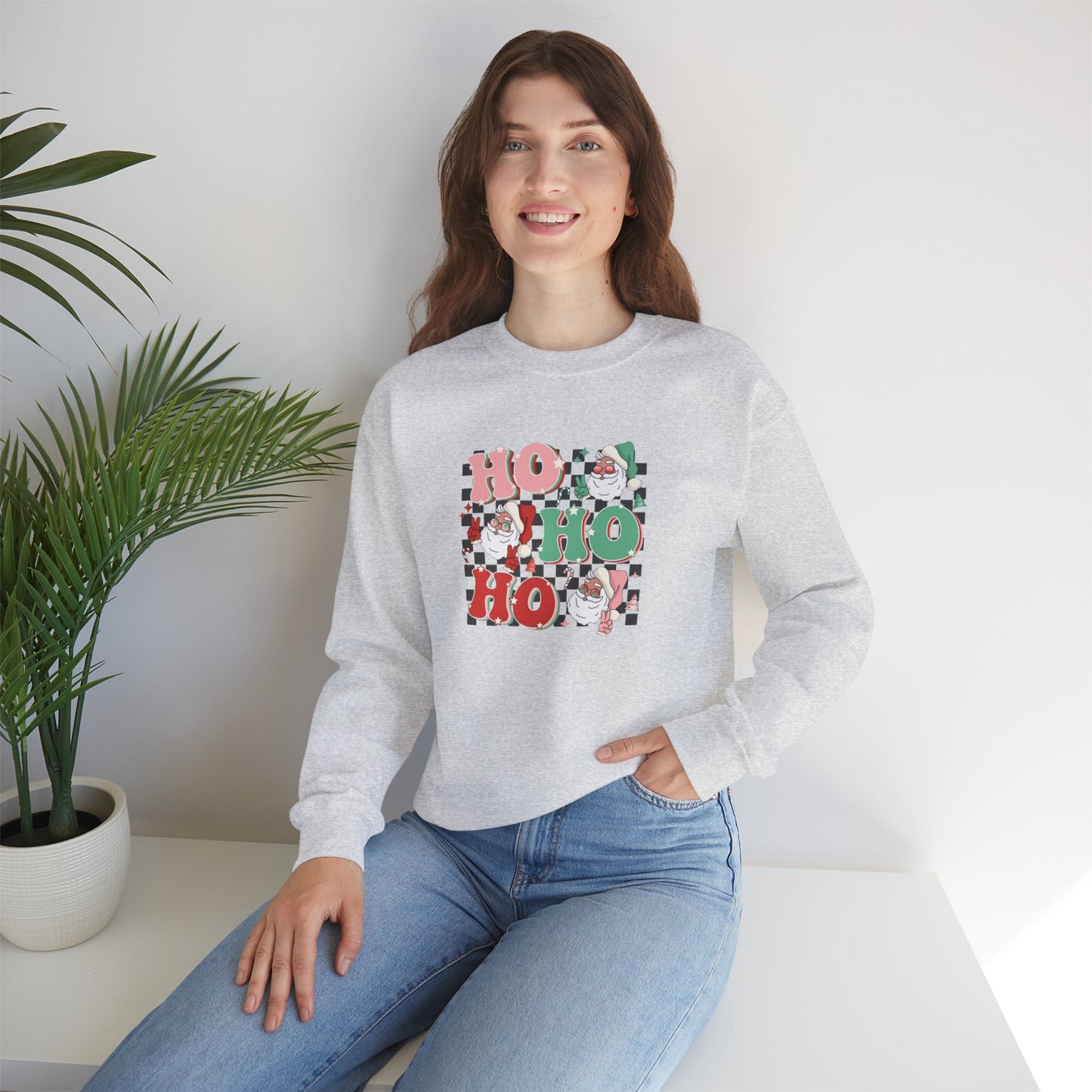 Ho Ho Ho Heavy Blend™ Crewneck Sweatshirt