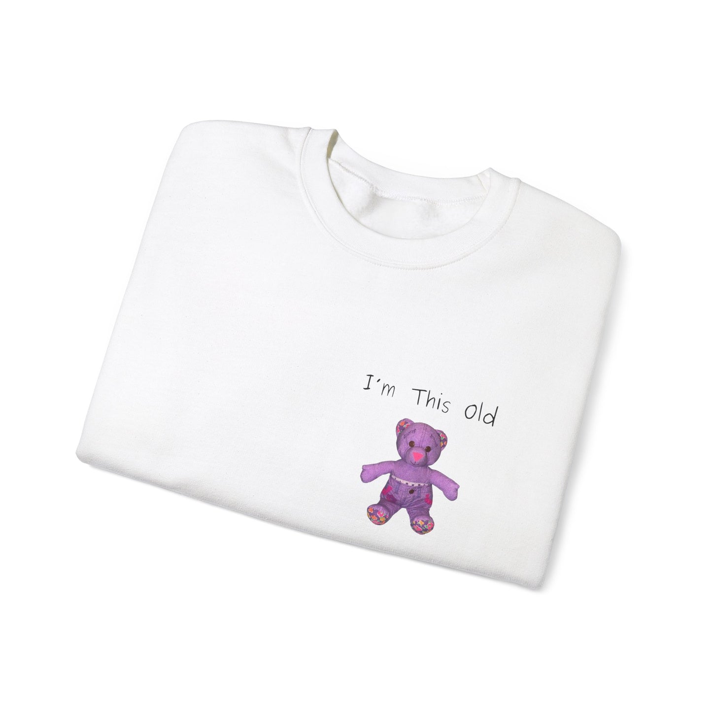 Im This Old 90s doodlebear Unisex Heavy Blend™ Crewneck Sweatshirt