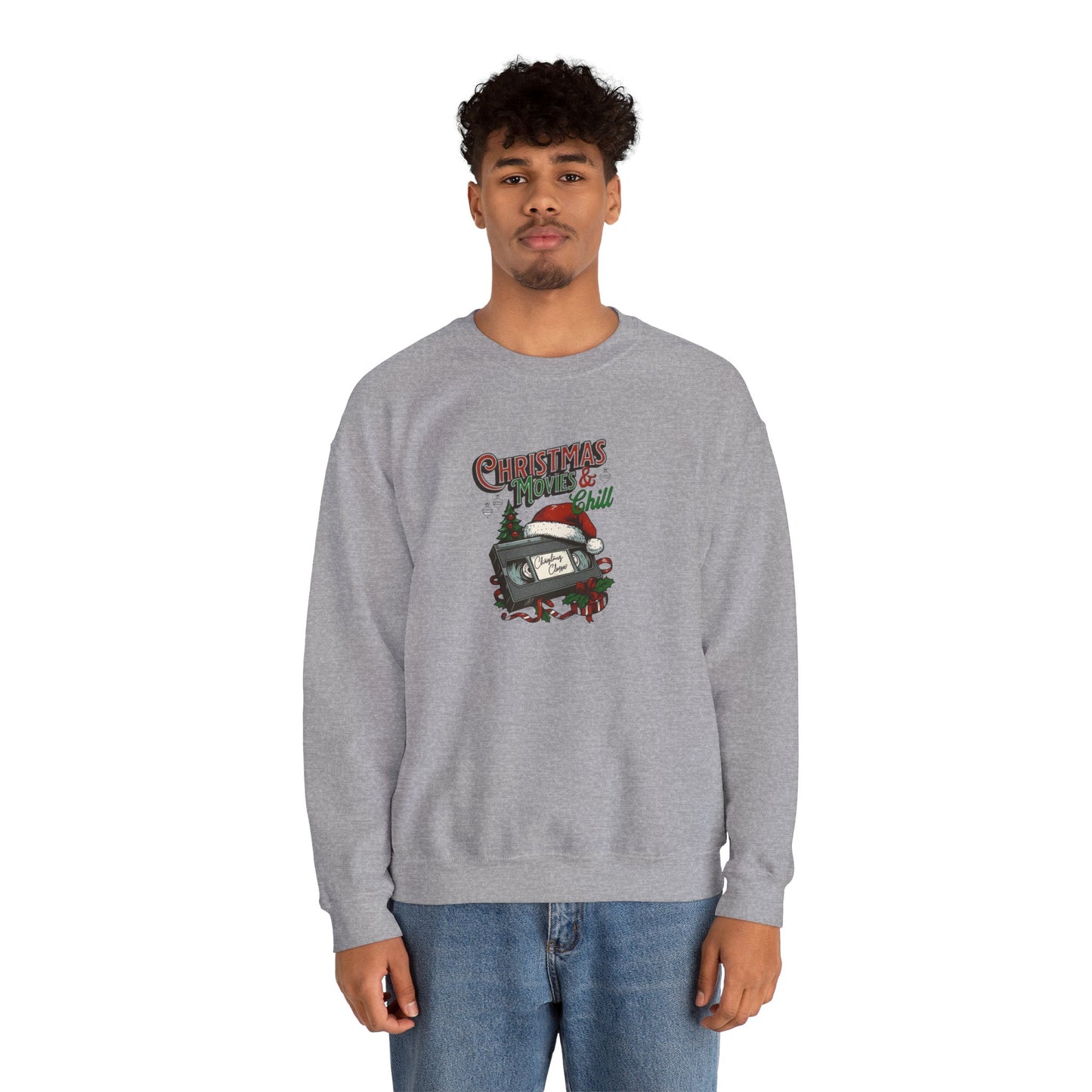 Christmas Movies & Chill Heavy Blend™ Crewneck Sweatshirt