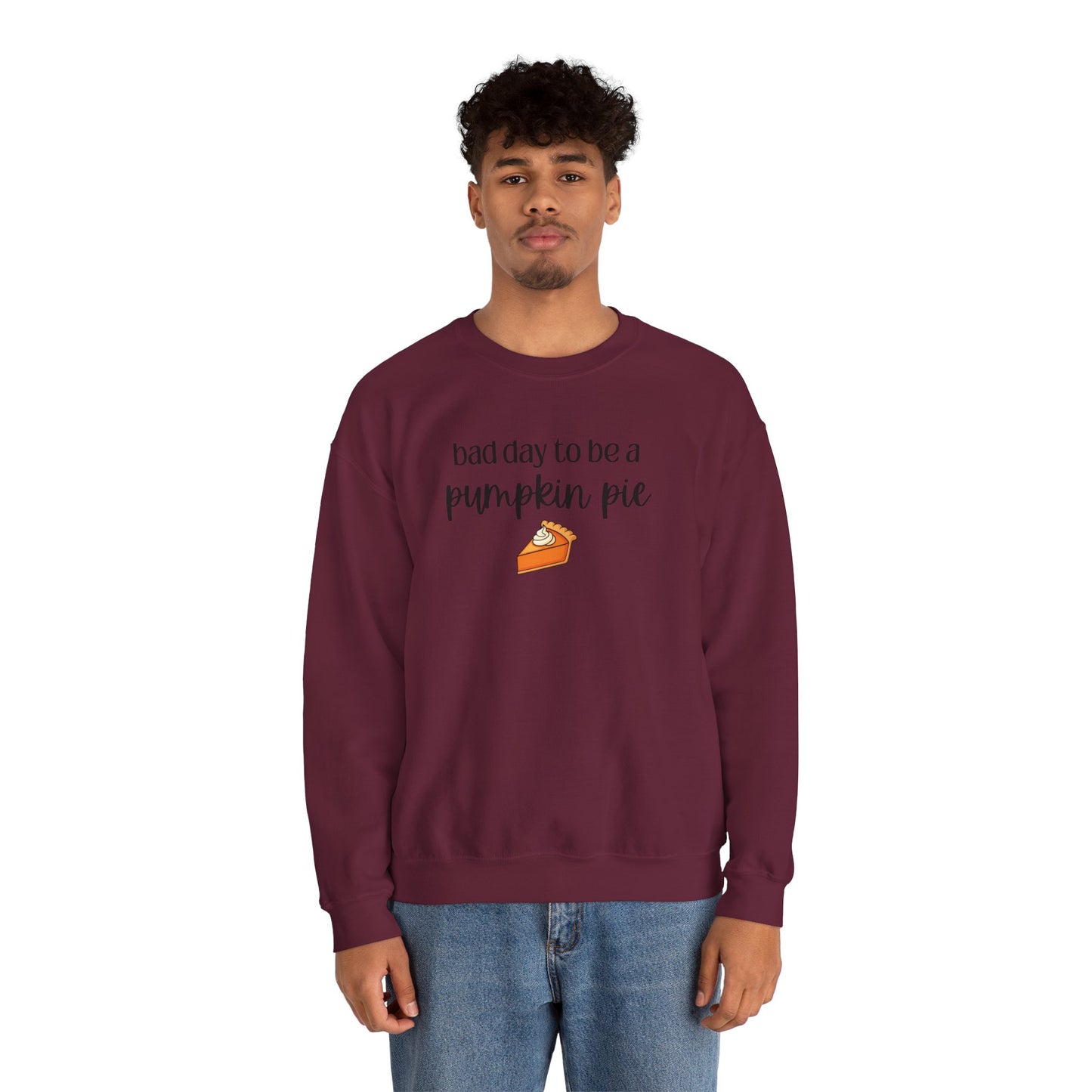 Bad Day to be a Pumpkin Pie Unisex Heavy Blend™ Crewneck Sweatshirt