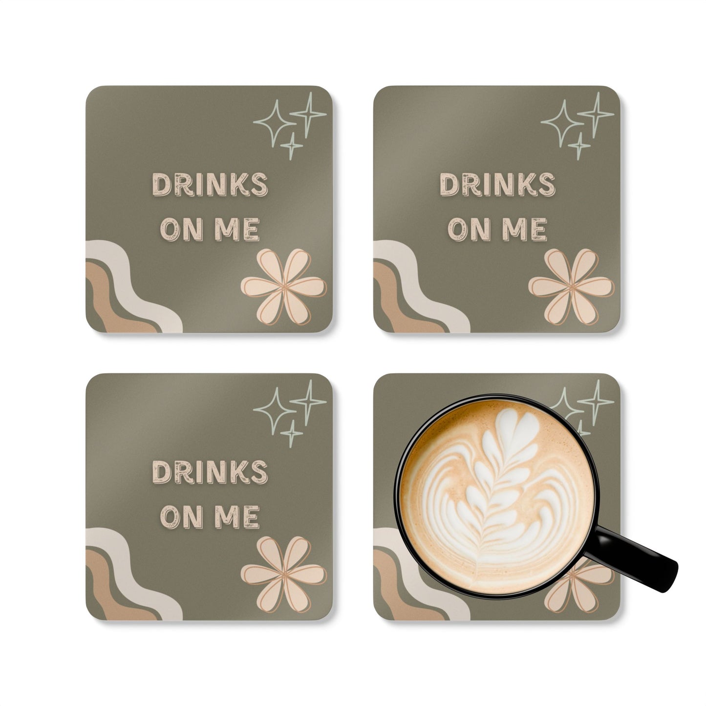 Corkwood Coaster Set