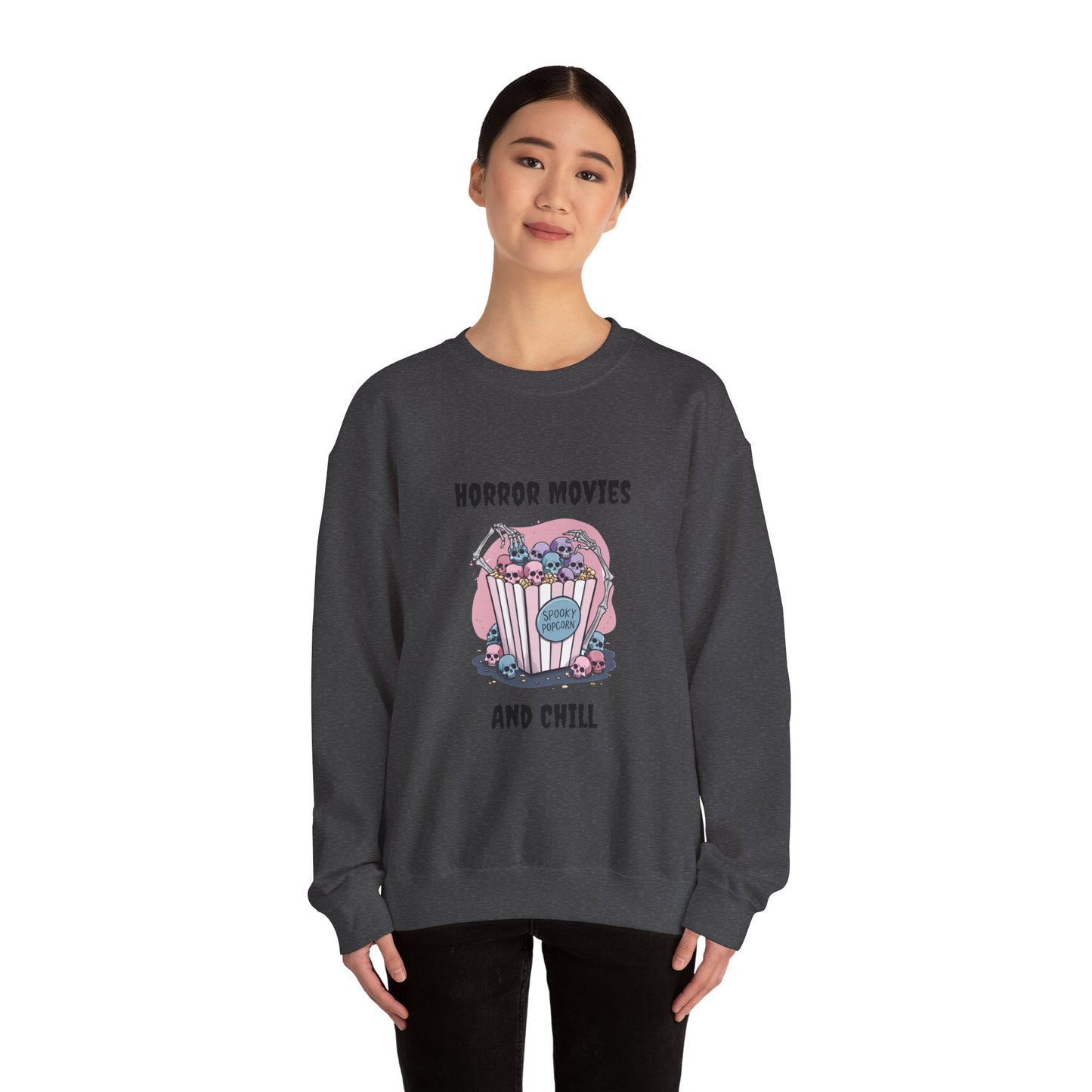 Horror Movies & Chill Unisex Heavy Blend™ Crewneck Sweatshirt