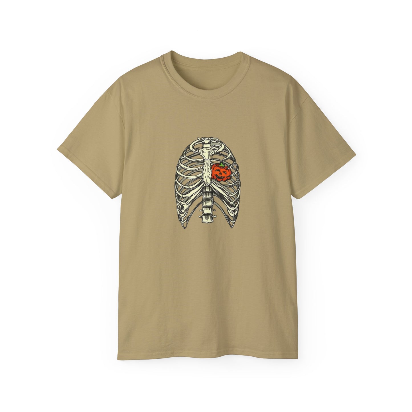 Pumpkin Rib Cage Unisex Ultra Cotton Tee