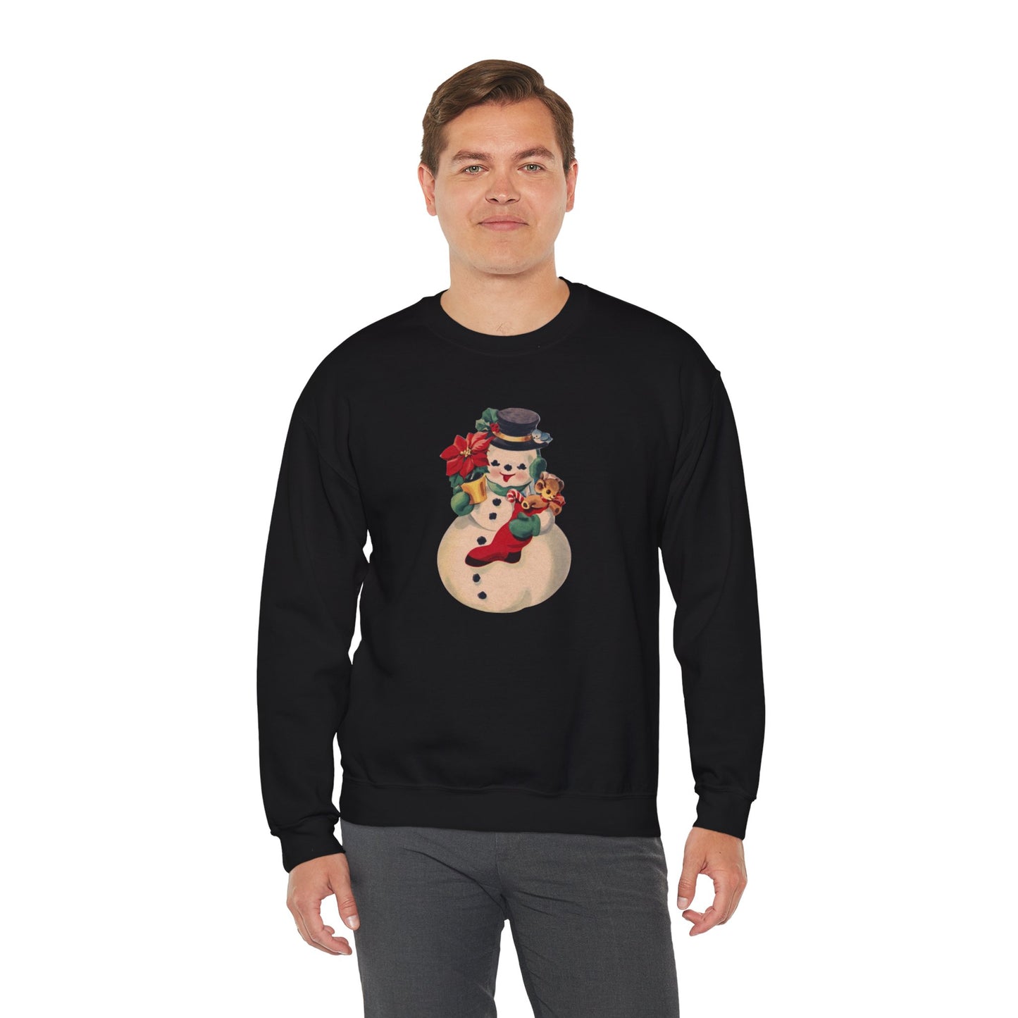 Vintage Snowman Unisex Heavy Blend™ Crewneck Sweatshirt