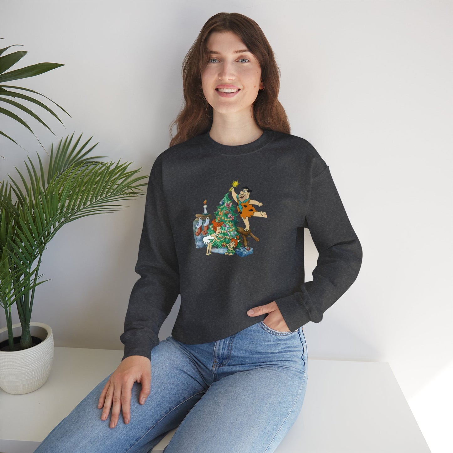Flinstones Christmas Unisex Heavy Blend™ Crewneck Sweatshirt