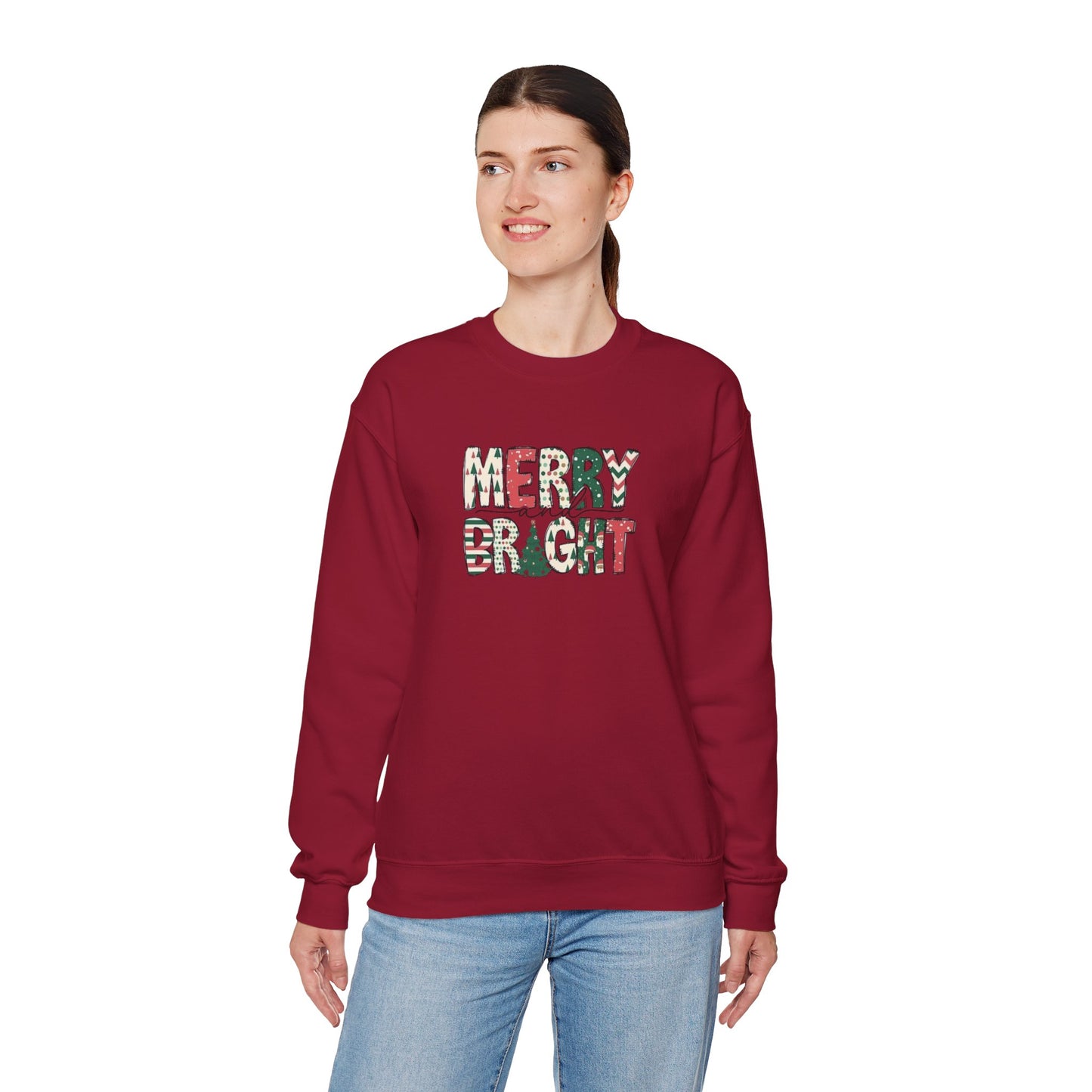 Merry & Bright Unisex Heavy Blend™ Crewneck Sweatshirt