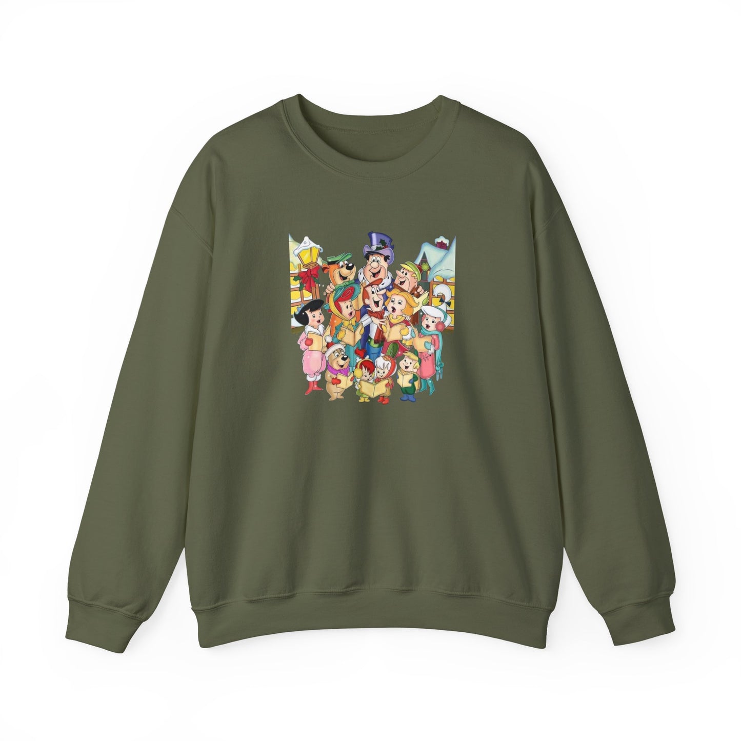 Vintage Cartoon Christmas Unisex Heavy Blend™ Crewneck Sweatshirt