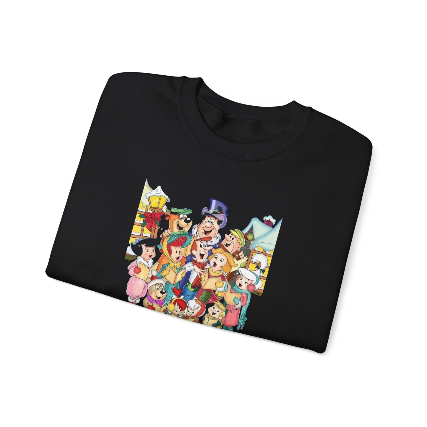 Vintage Cartoon Christmas Unisex Heavy Blend™ Crewneck Sweatshirt