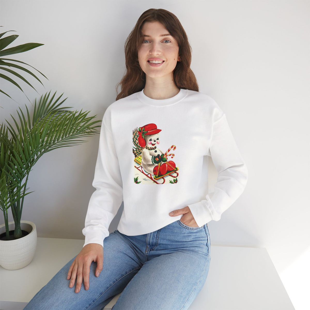 Vintage Christmas Unisex Heavy Blend™ Crewneck Sweatshirt