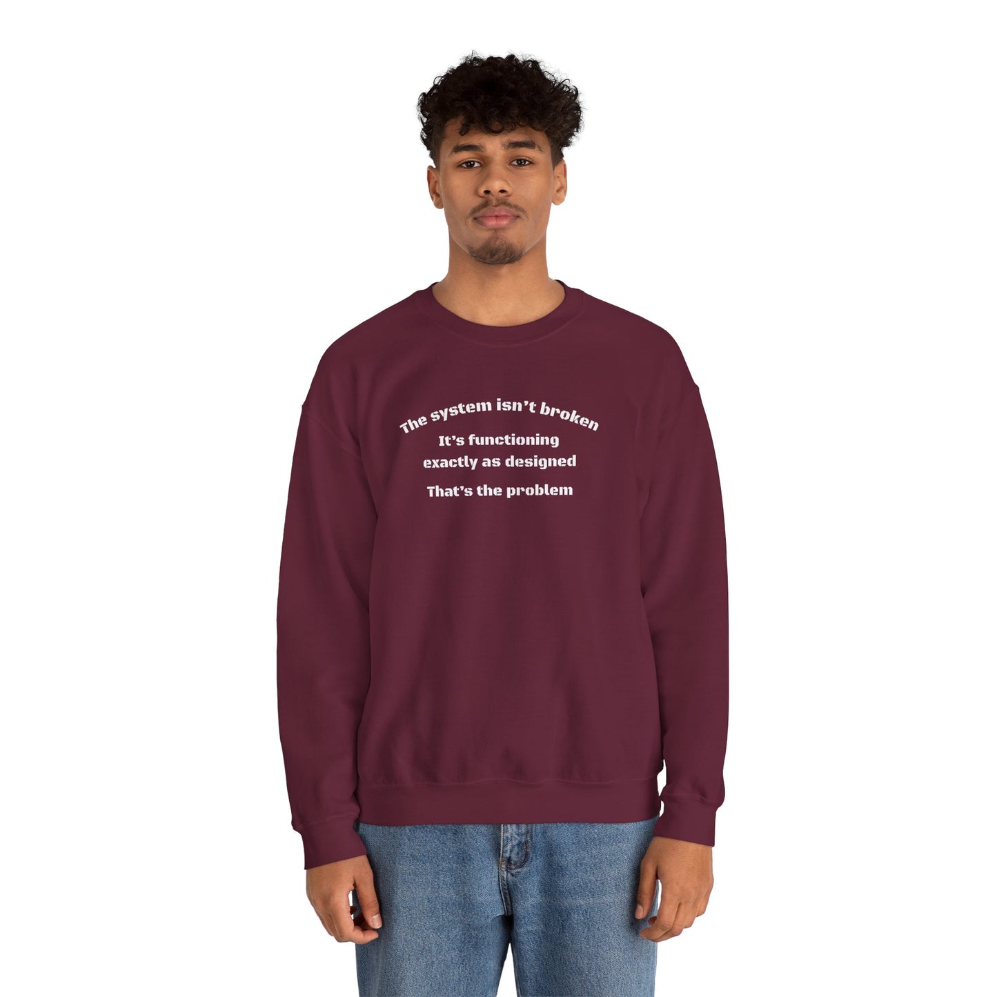 The System Unisex Heavy Blend™ Crewneck Sweatshirt