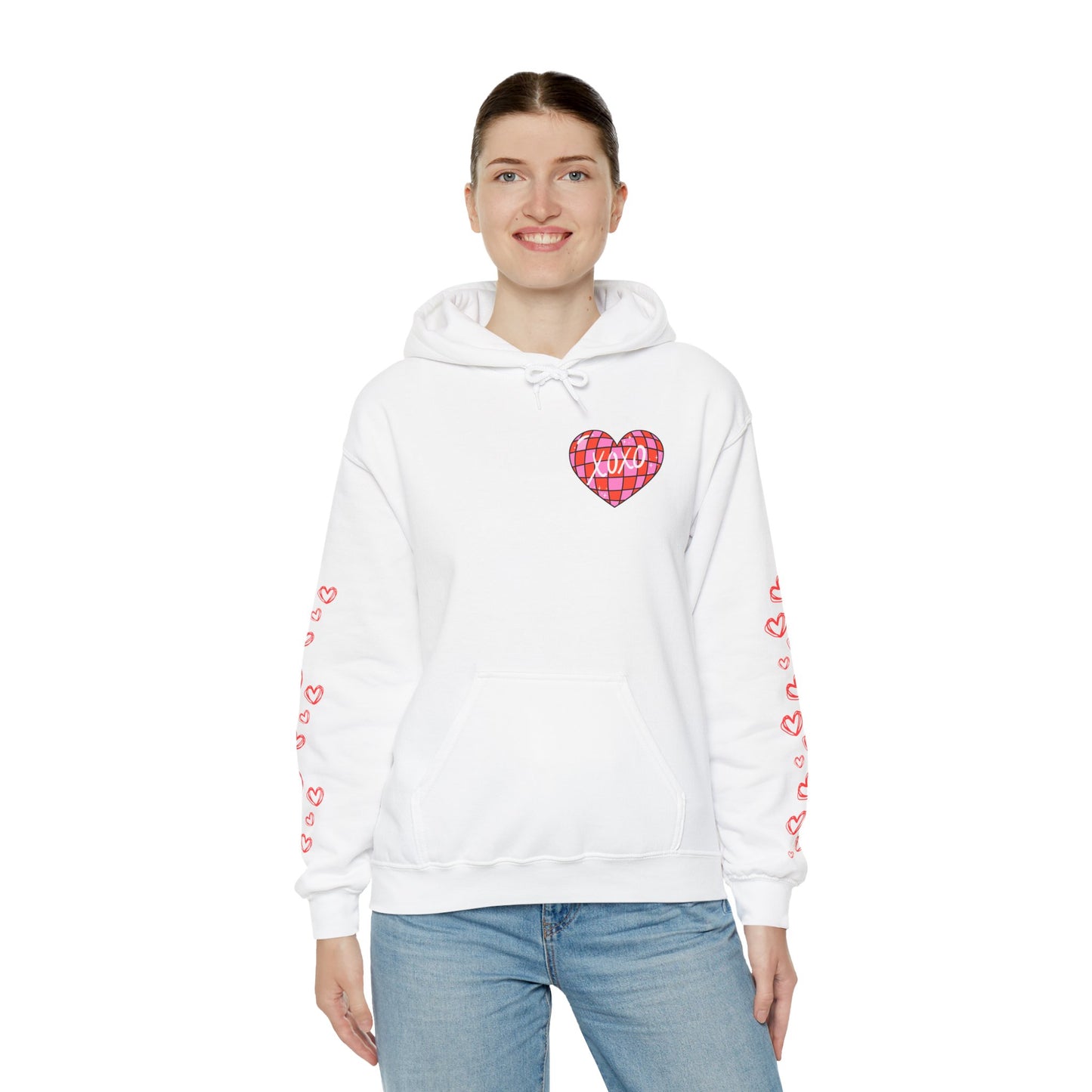 XOXO Hearts Unisex Heavy Blend™ Hooded Sweatshirt