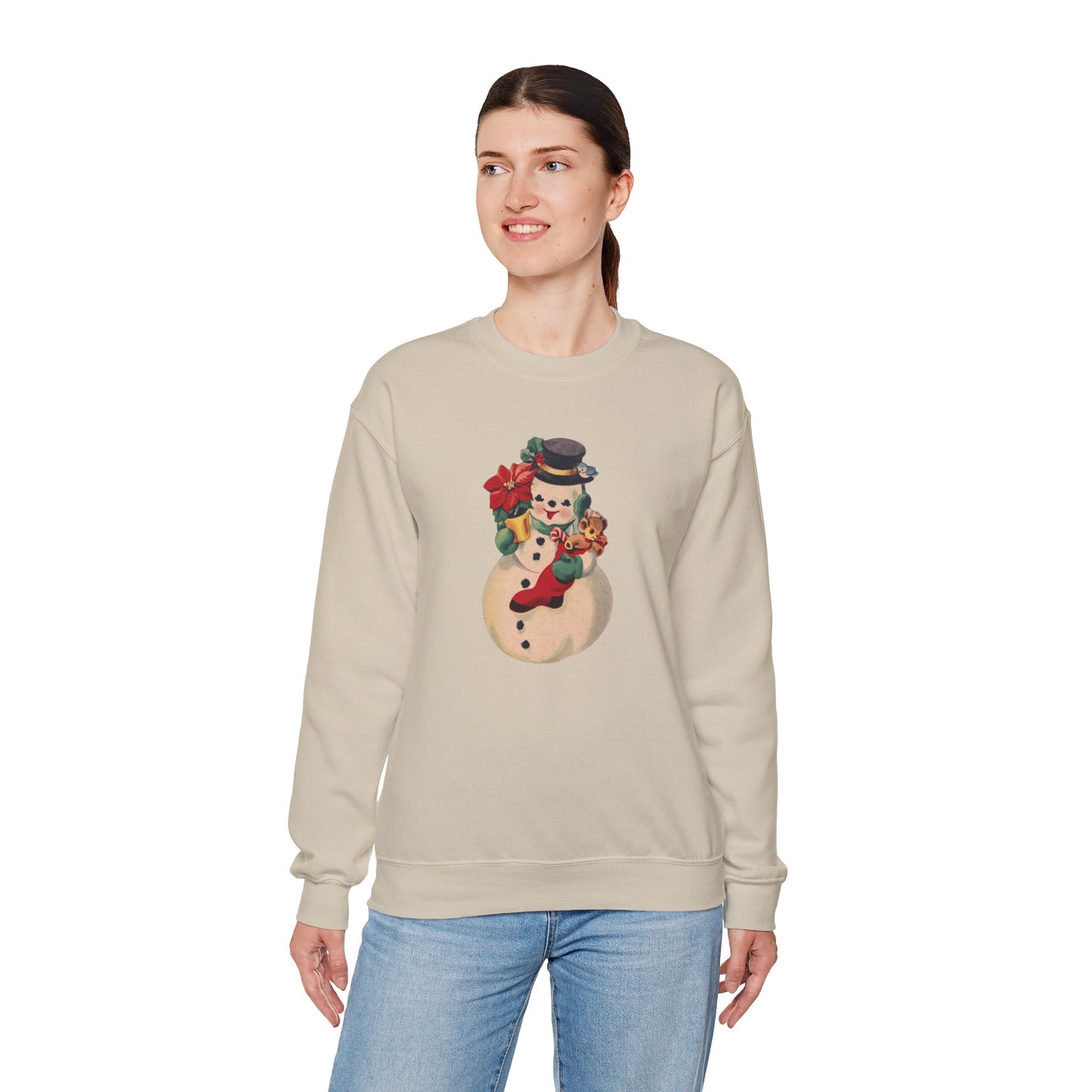 Vintage Snowman Unisex Heavy Blend™ Crewneck Sweatshirt