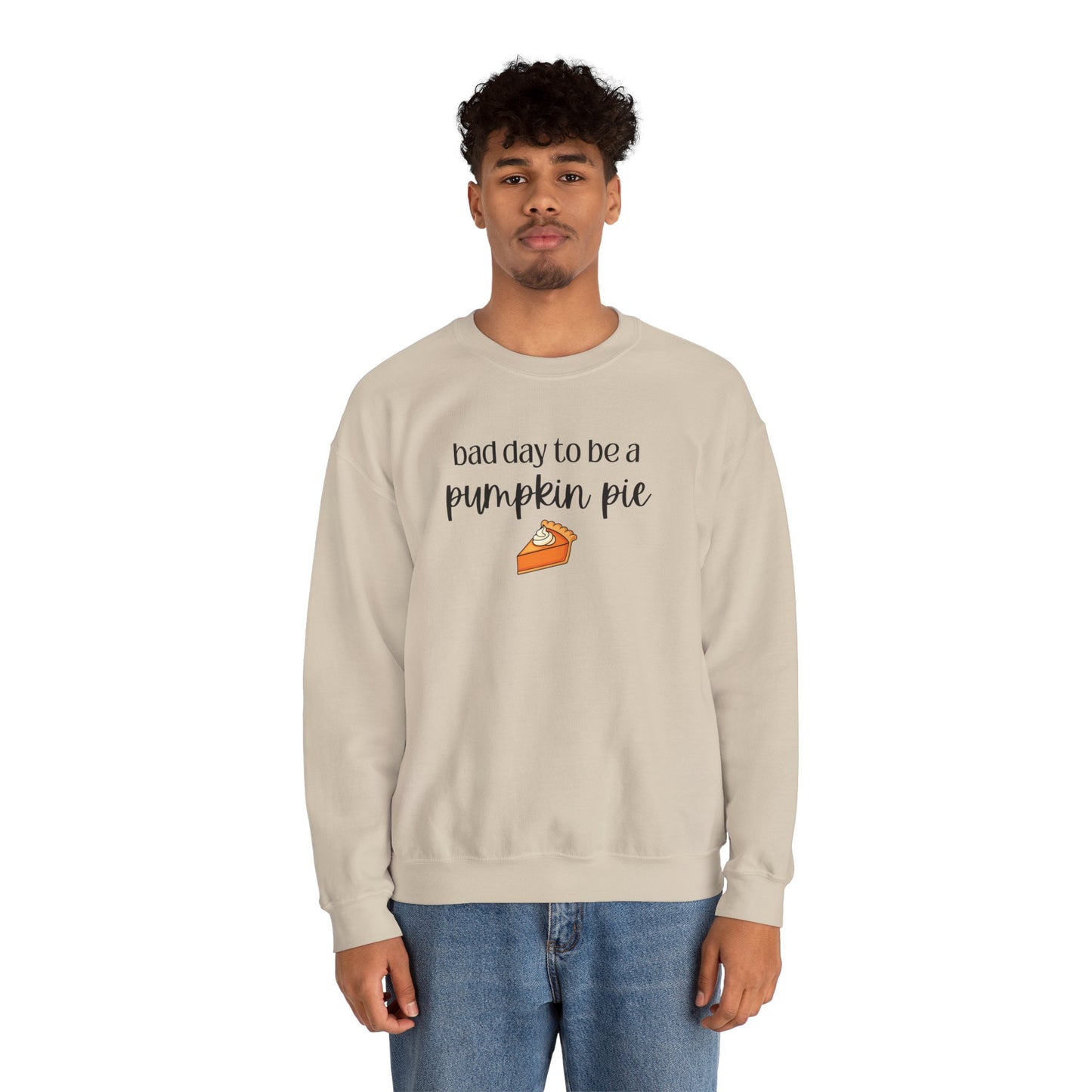 Bad Day to be a Pumpkin Pie Unisex Heavy Blend™ Crewneck Sweatshirt