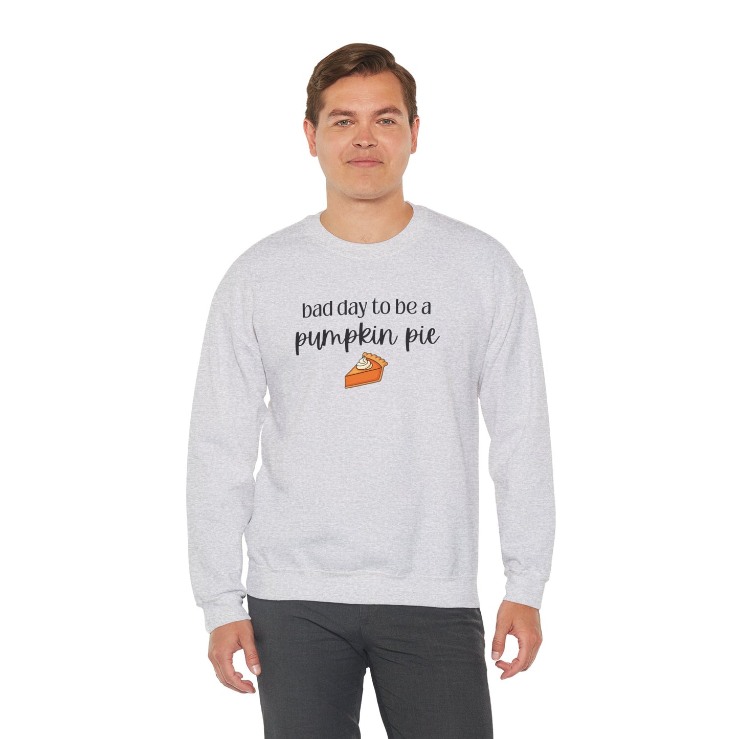 Bad Day to be a Pumpkin Pie Unisex Heavy Blend™ Crewneck Sweatshirt