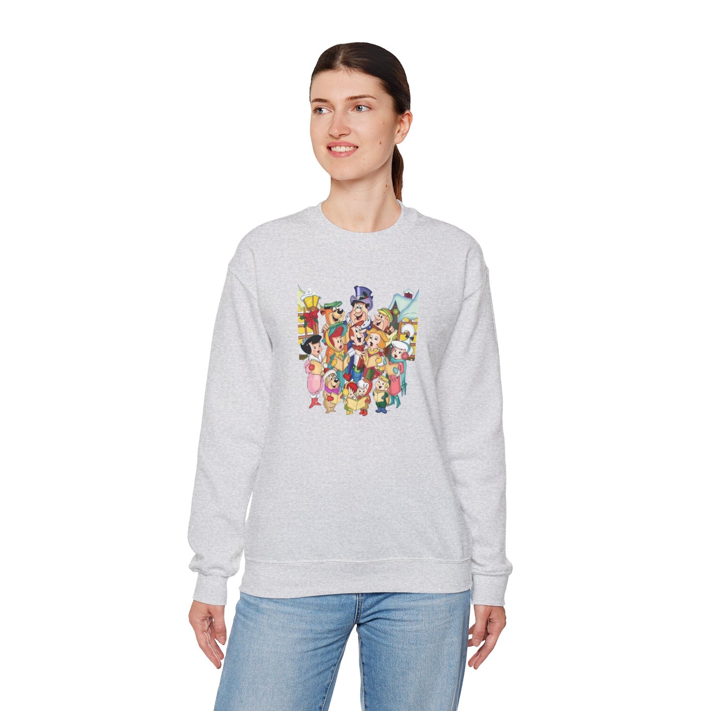 Vintage Cartoon Christmas Unisex Heavy Blend™ Crewneck Sweatshirt