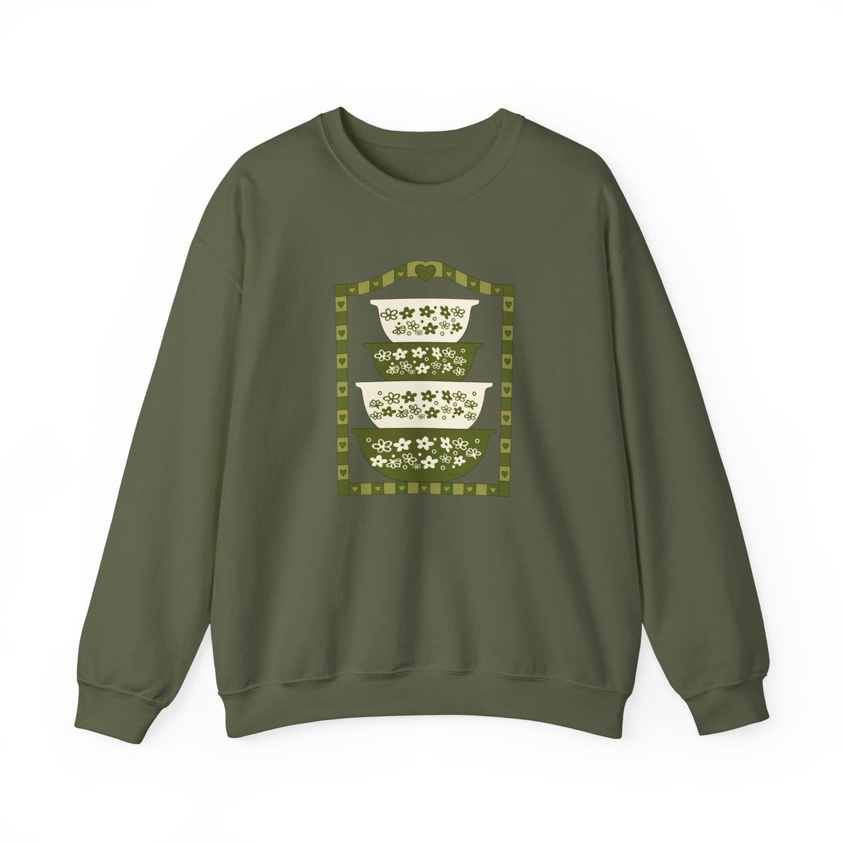 Vintage Dishware Unisex Heavy Blend™ Crewneck Sweatshirt