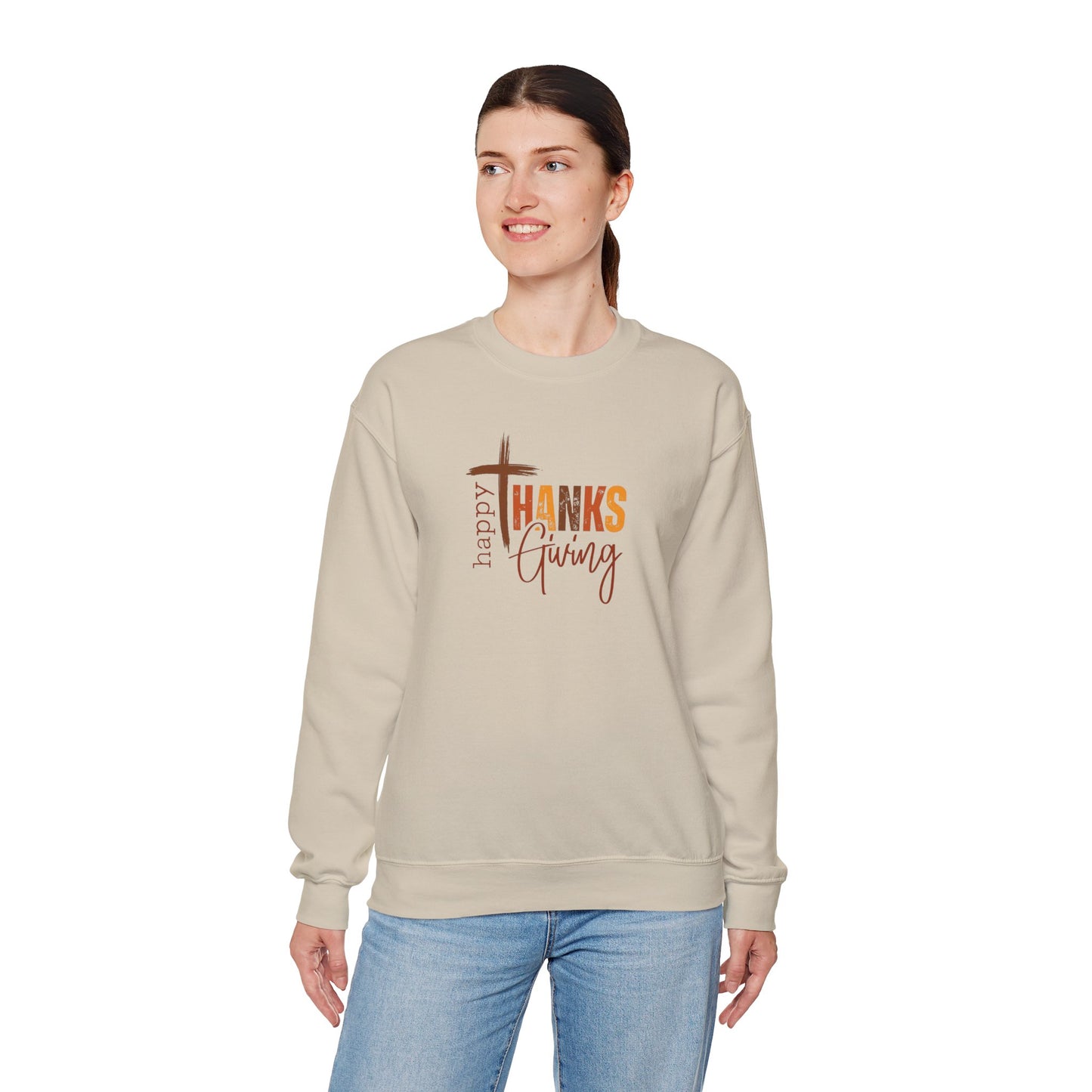 Happy Thanksgiving Heavy Blend™ Crewneck Sweatshirt