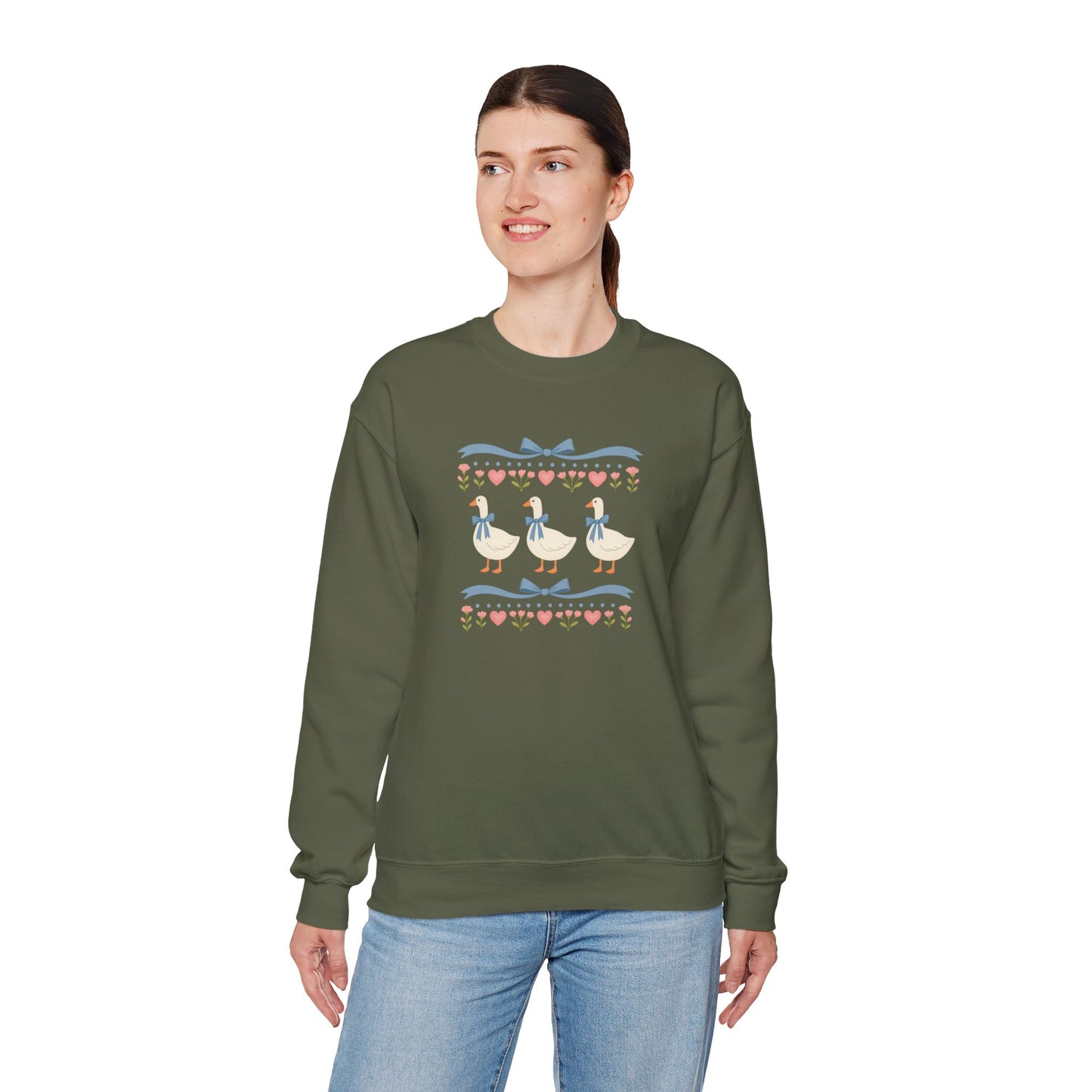 Vintage Geese Unisex Heavy Blend™ Crewneck Sweatshirt