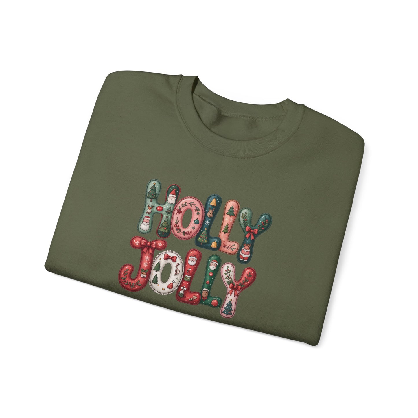 Holly Jolly Unisex Heavy Blend™ Crewneck Sweatshirt