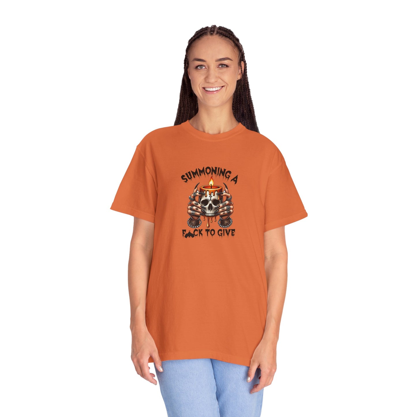 Summoning a F To Give Unisex Garment-Dyed T-shirt
