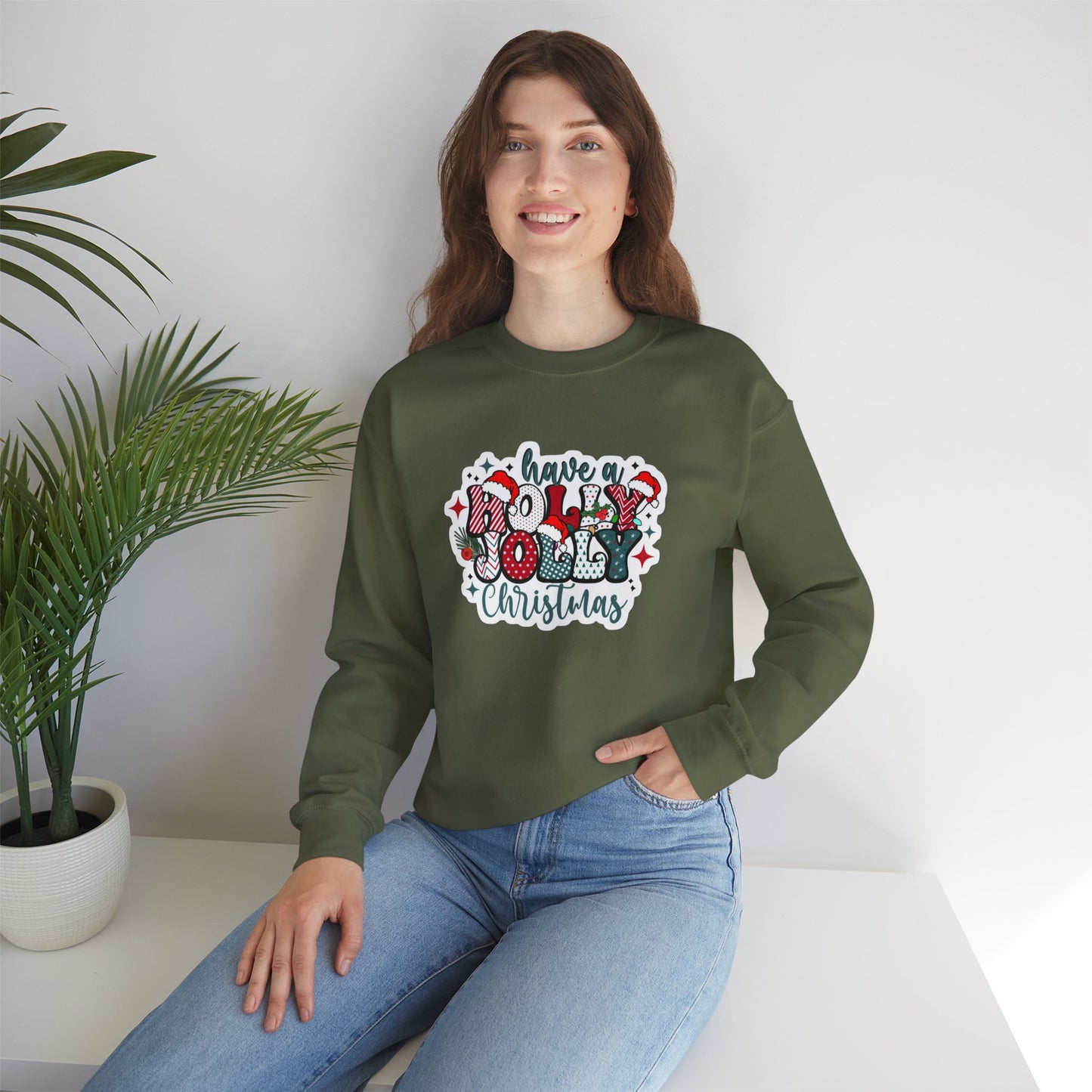 Have a Holly Jolly Christmas Heavy Blend™ Crewneck Sweatshirt