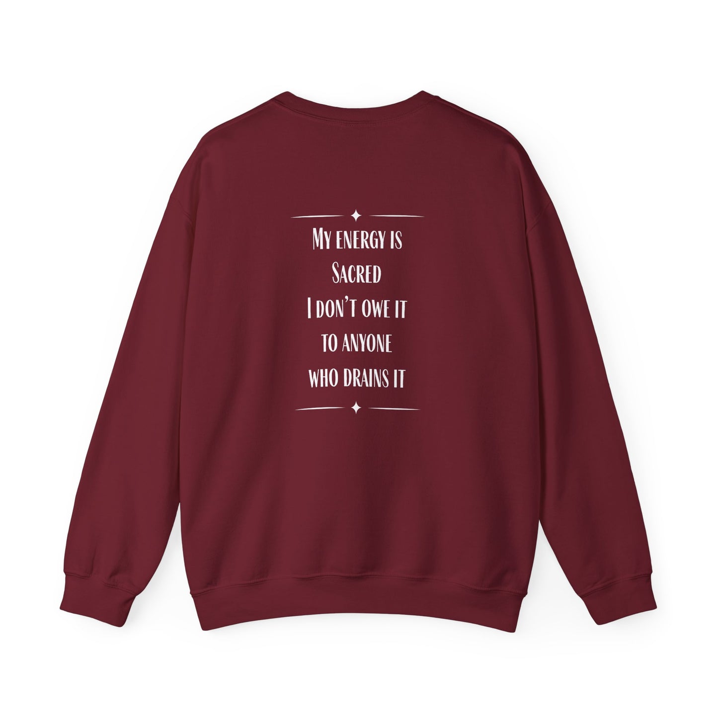 My Energy is Sacred Unisex Heavy Blend™ Crewneck Sweatshirt