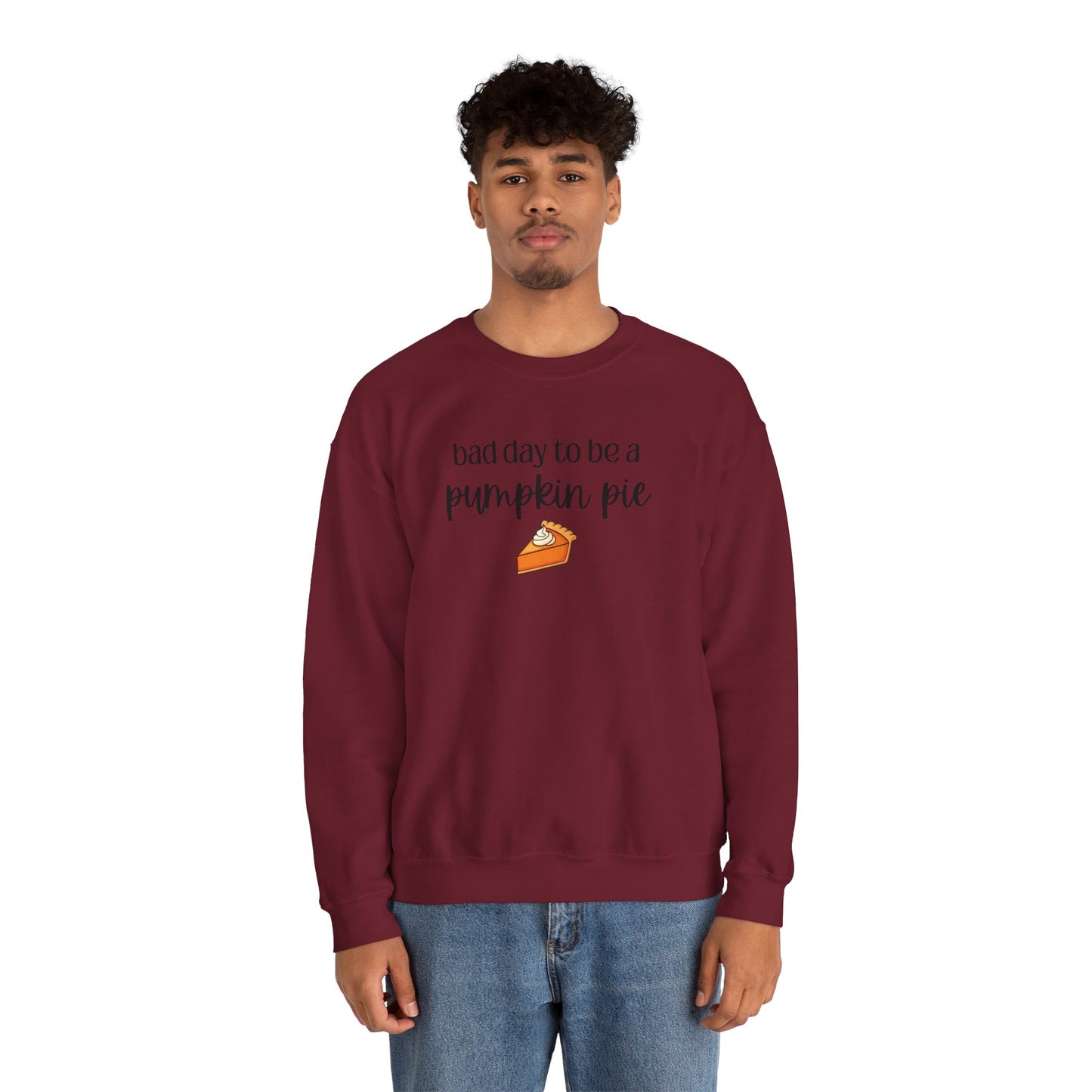 Bad Day to be a Pumpkin Pie Unisex Heavy Blend™ Crewneck Sweatshirt