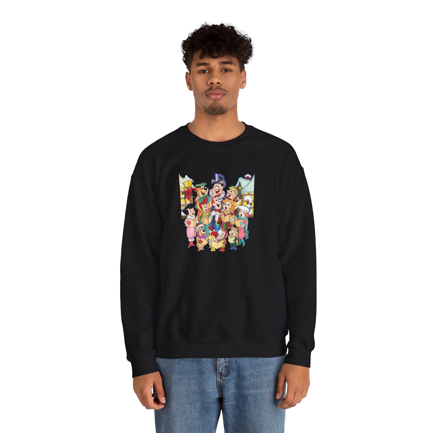 Vintage Cartoon Christmas Unisex Heavy Blend™ Crewneck Sweatshirt