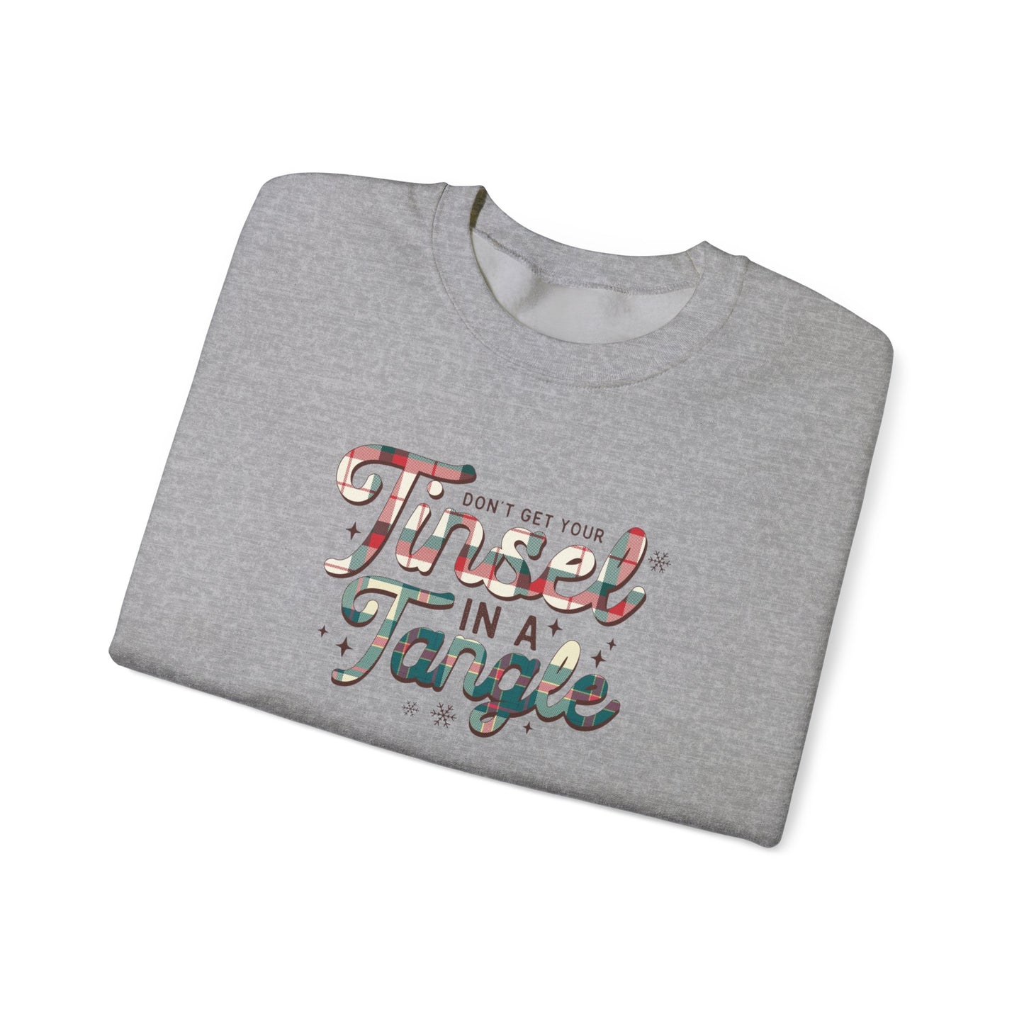 Don't Get Your Tinsel In A Tangle Heavy Blend™ Crewneck Sweatshirt