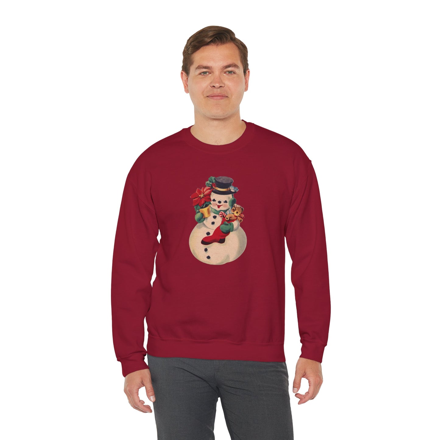 Vintage Snowman Unisex Heavy Blend™ Crewneck Sweatshirt