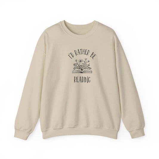 I'd Rather Be Reading Heavy Blend™ Crewneck Sweatshirt
