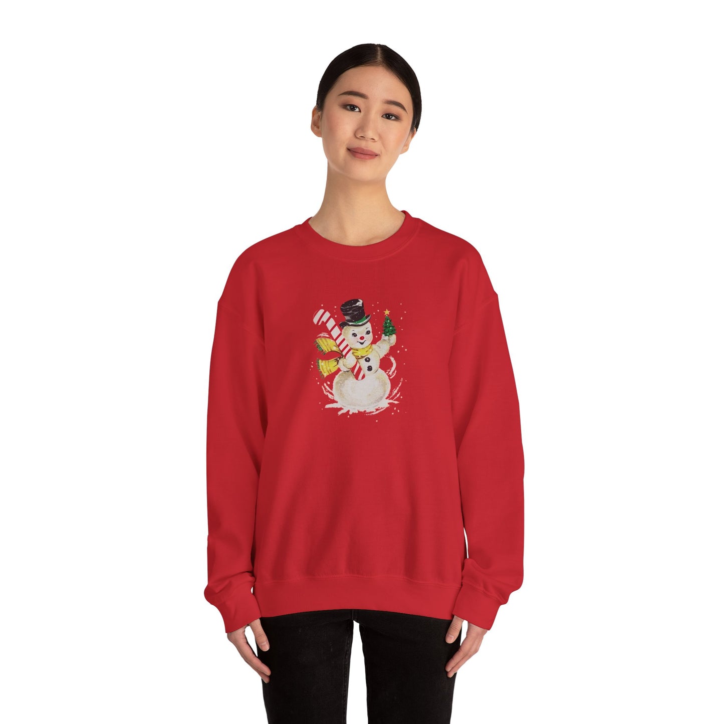 Vintage Snowman Unisex Heavy Blend™ Crewneck Sweatshirt