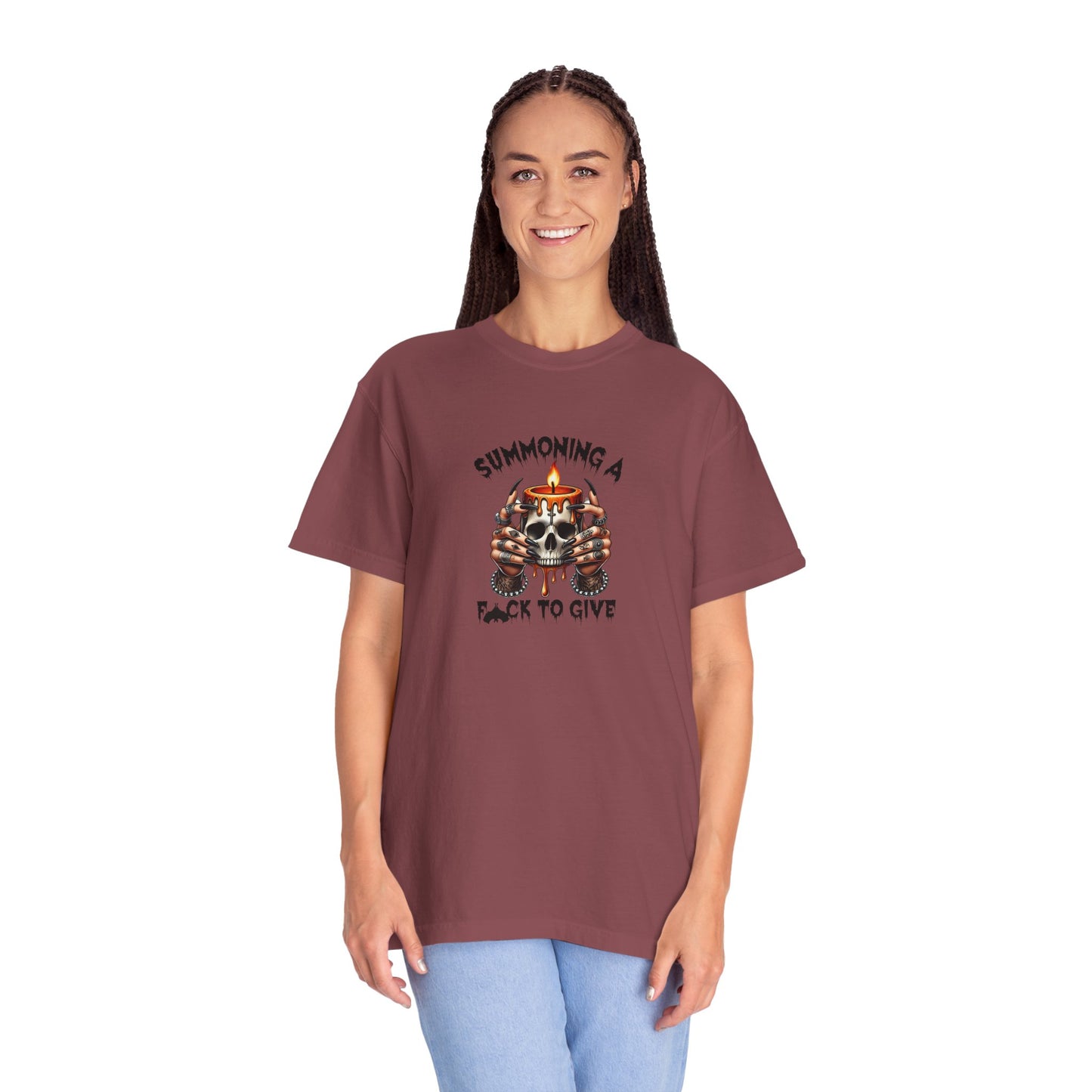 Summoning a F To Give Unisex Garment-Dyed T-shirt