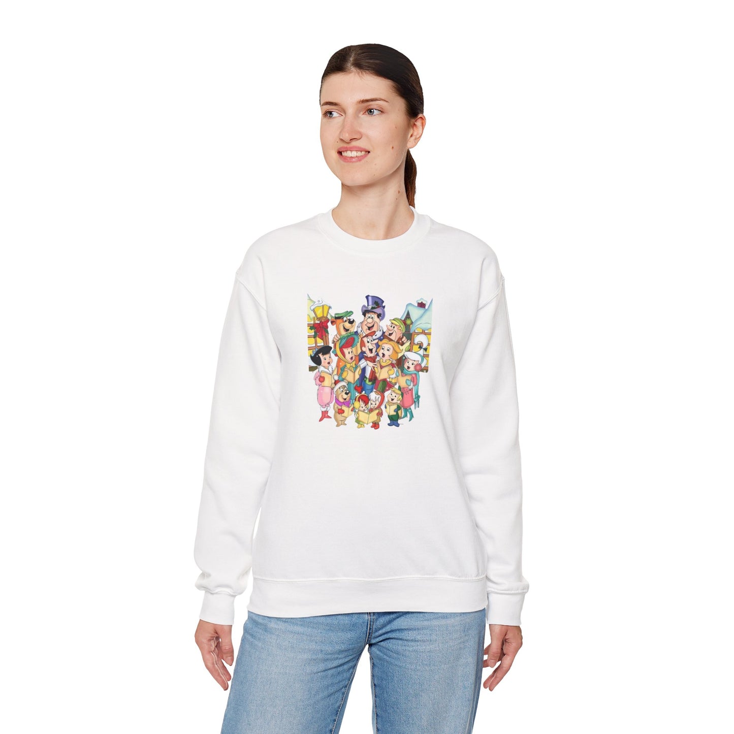 Vintage Cartoon Christmas Unisex Heavy Blend™ Crewneck Sweatshirt