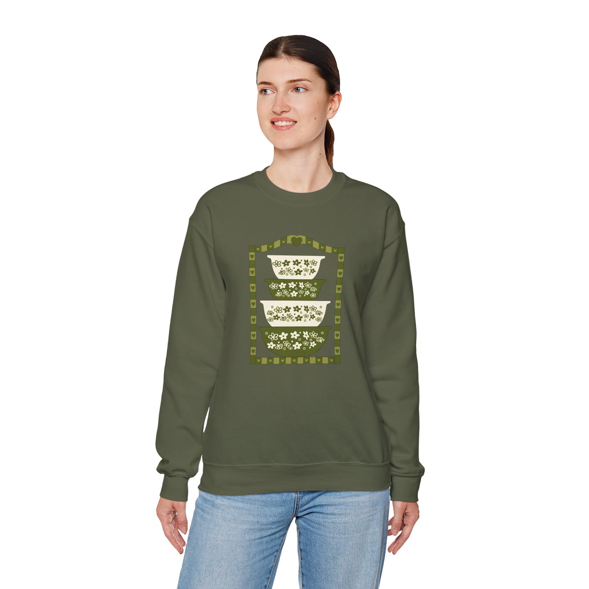 Vintage Dishware Unisex Heavy Blend™ Crewneck Sweatshirt
