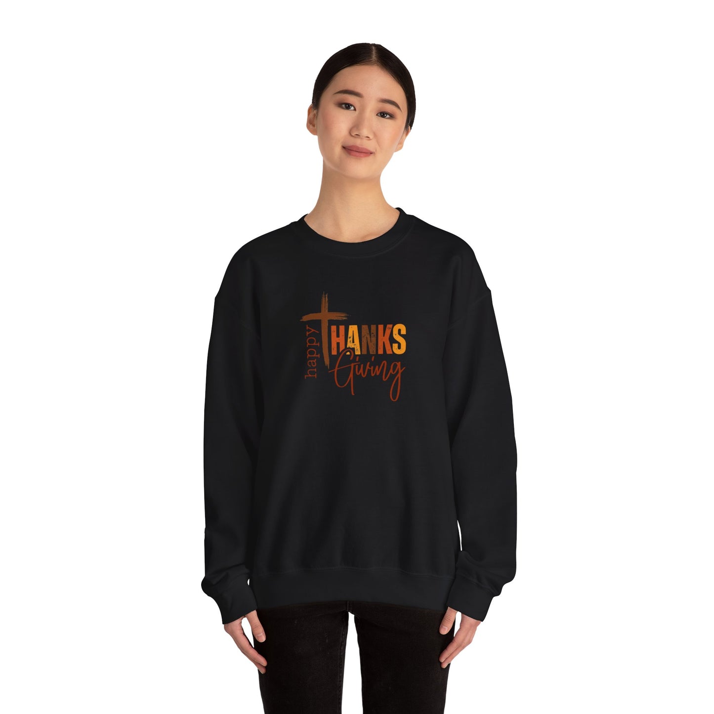 Happy Thanksgiving Heavy Blend™ Crewneck Sweatshirt